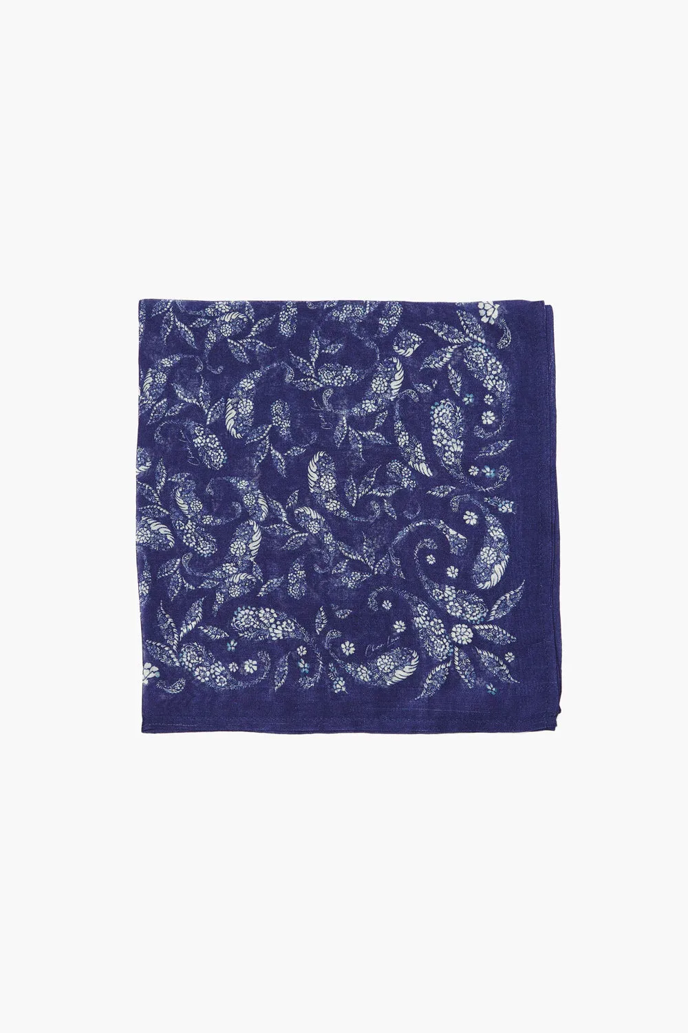 Paisley Printed Bandana Bellwether Blue