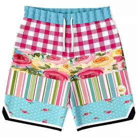 Parade of Roses Unisex Basketball Shorts