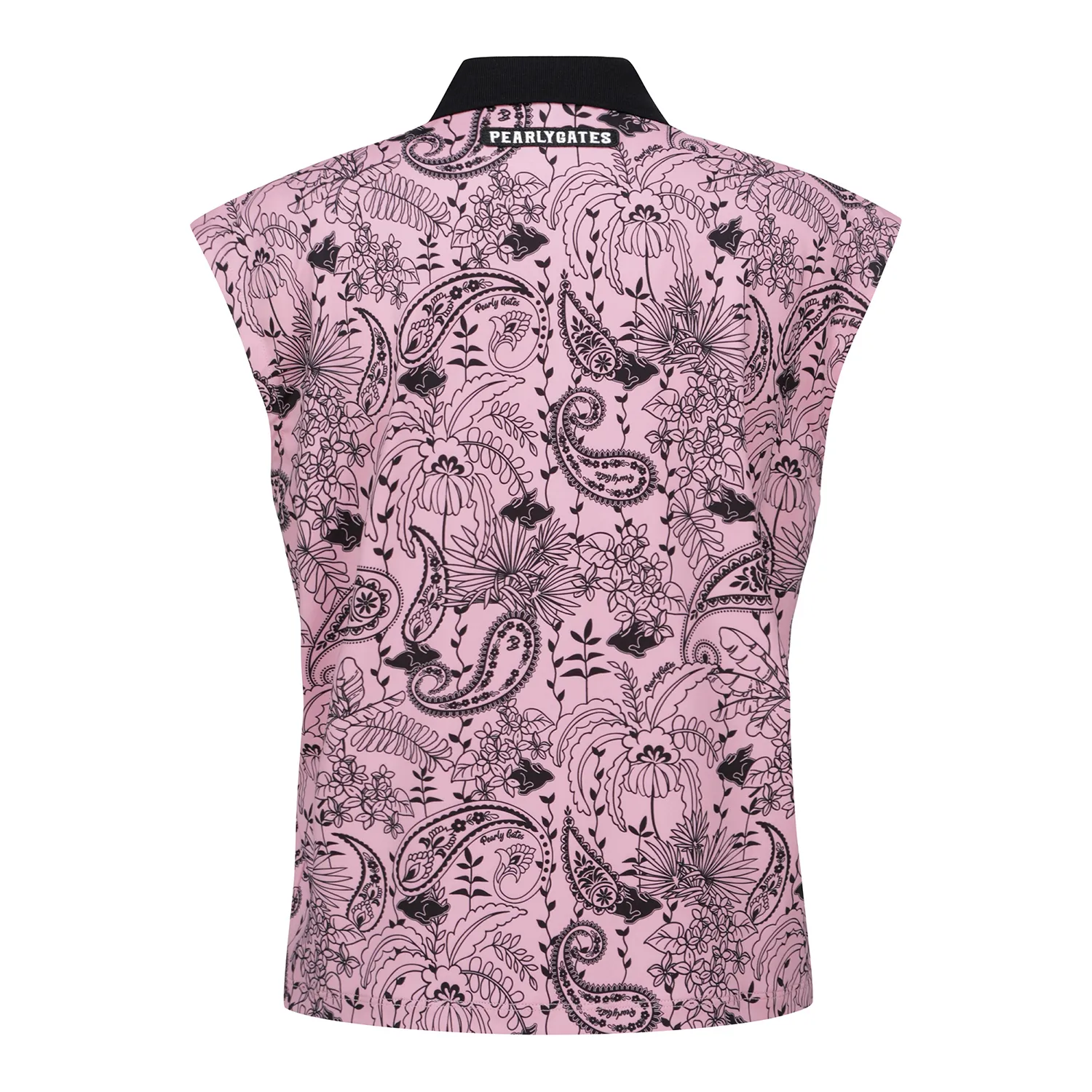 PEARLY GATES  |Flower Patterns Blended Fabrics Sleeveless Logo