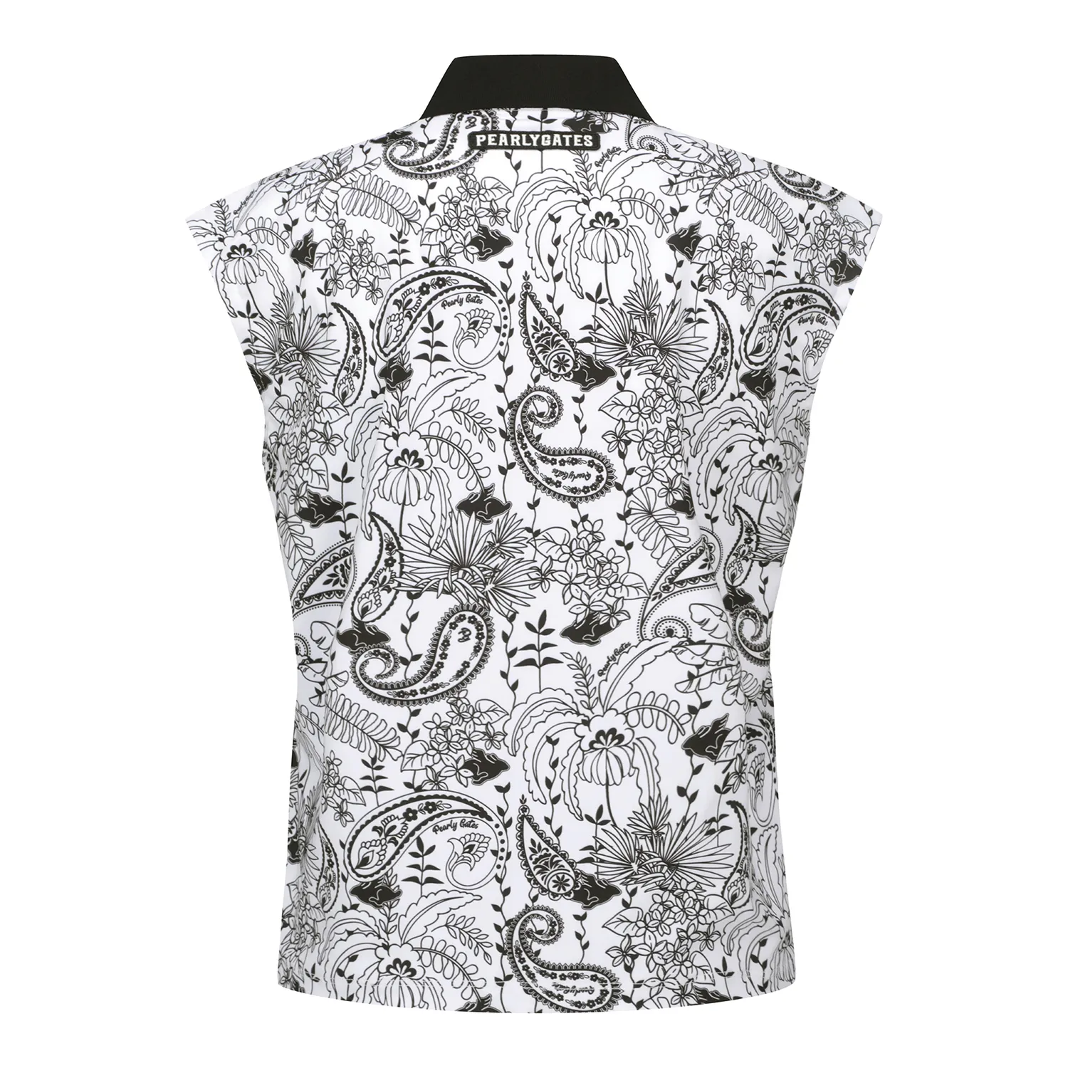 PEARLY GATES  |Flower Patterns Blended Fabrics Sleeveless Logo