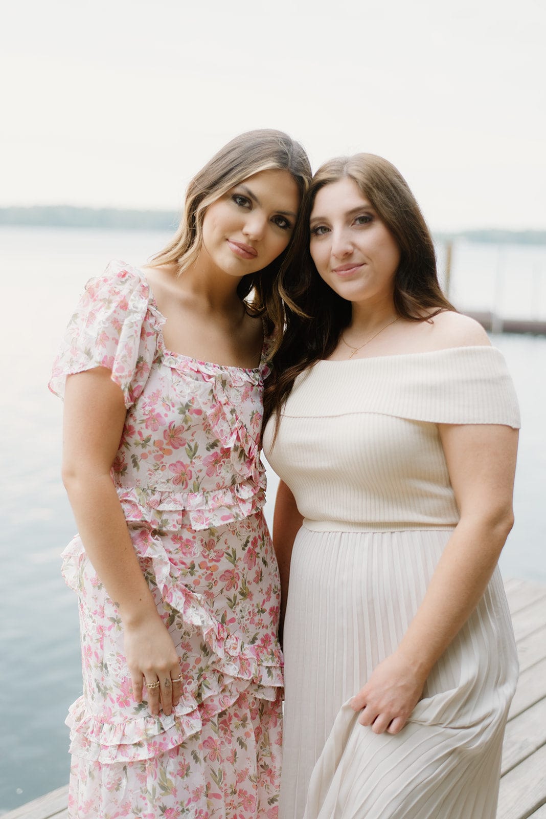 Pink Floral Ruffled Maxi Dress