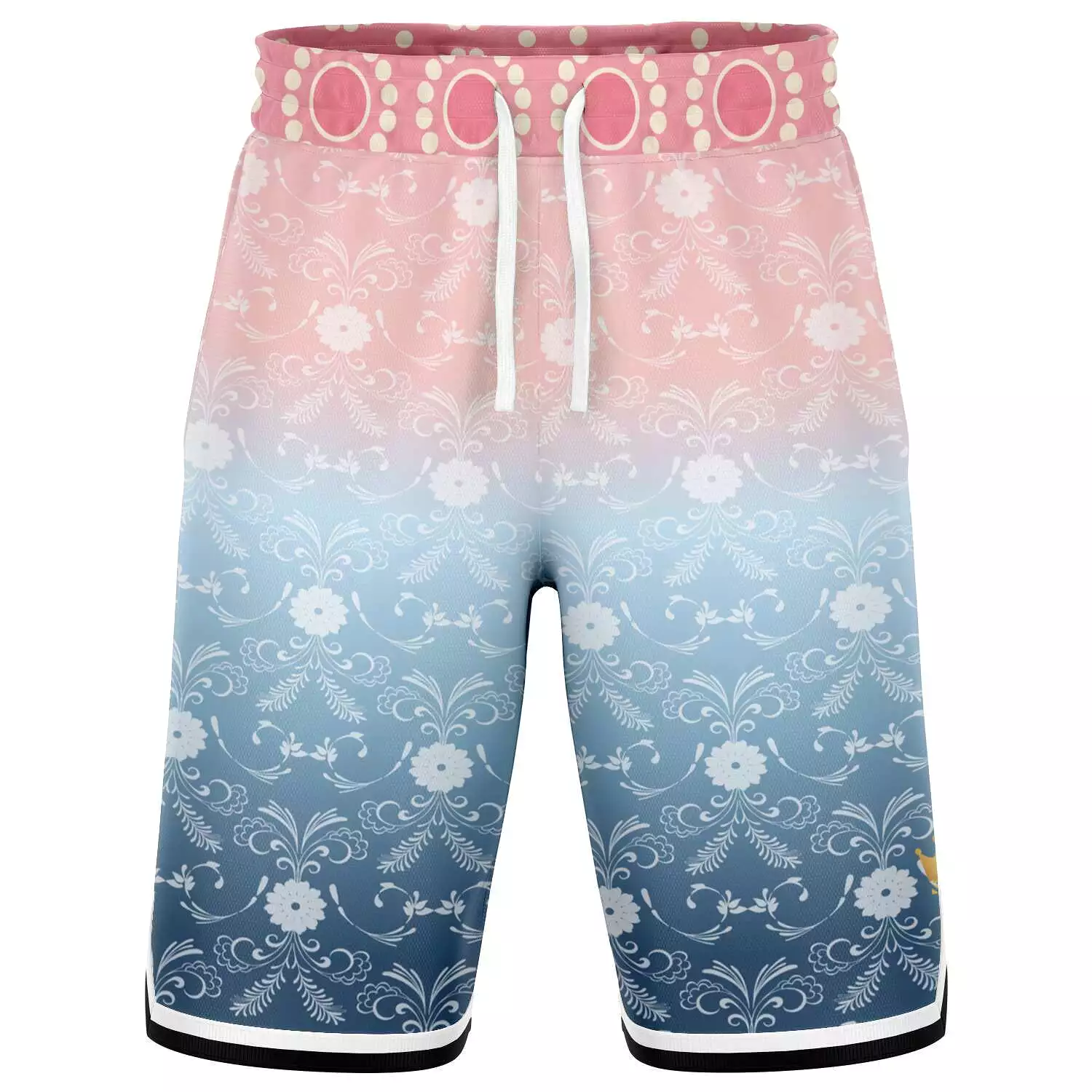 Pink Glacier Unisex Basketball Shorts