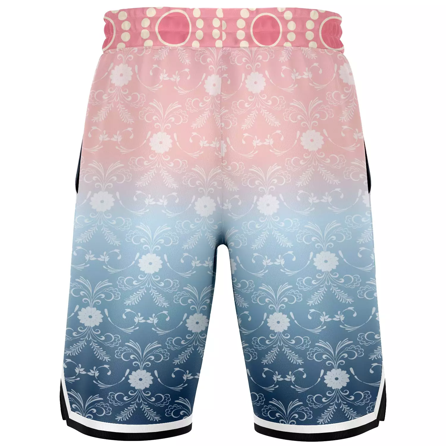 Pink Glacier Unisex Basketball Shorts