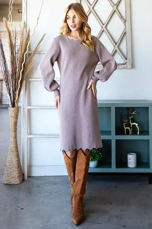 Positive Vibes Sweater Dress