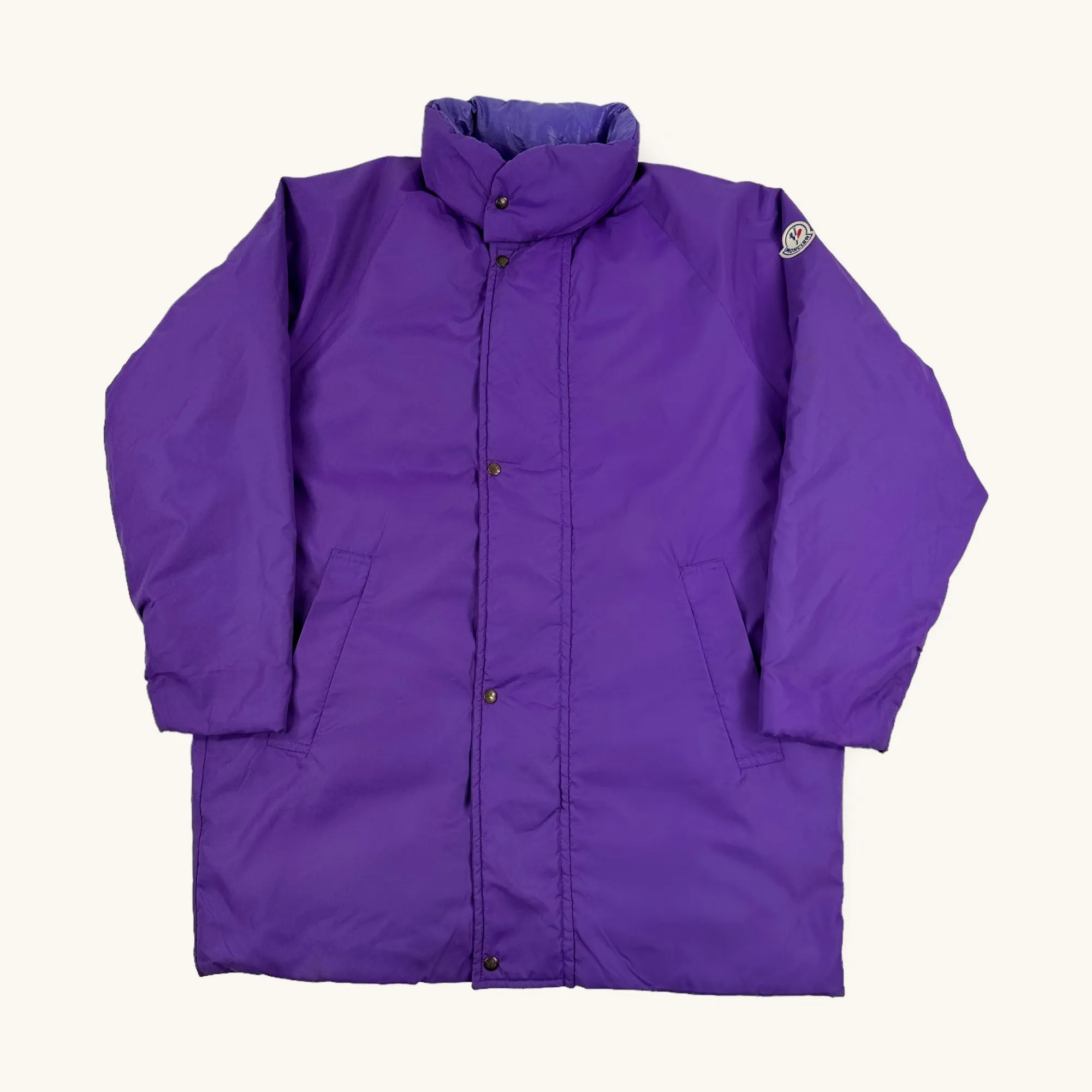 Purple 80s Moncler Grenoble Puffer Jacket Coat (L/XL)