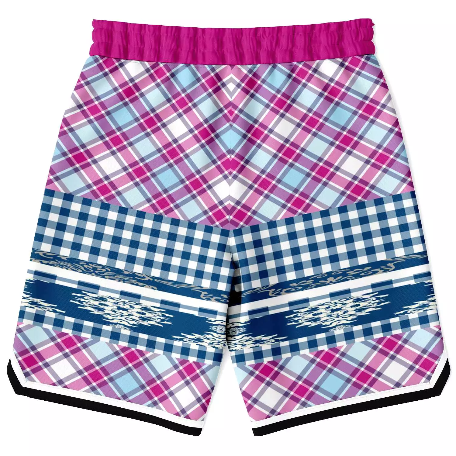 Purple Haze Plaid Basketball Shorts