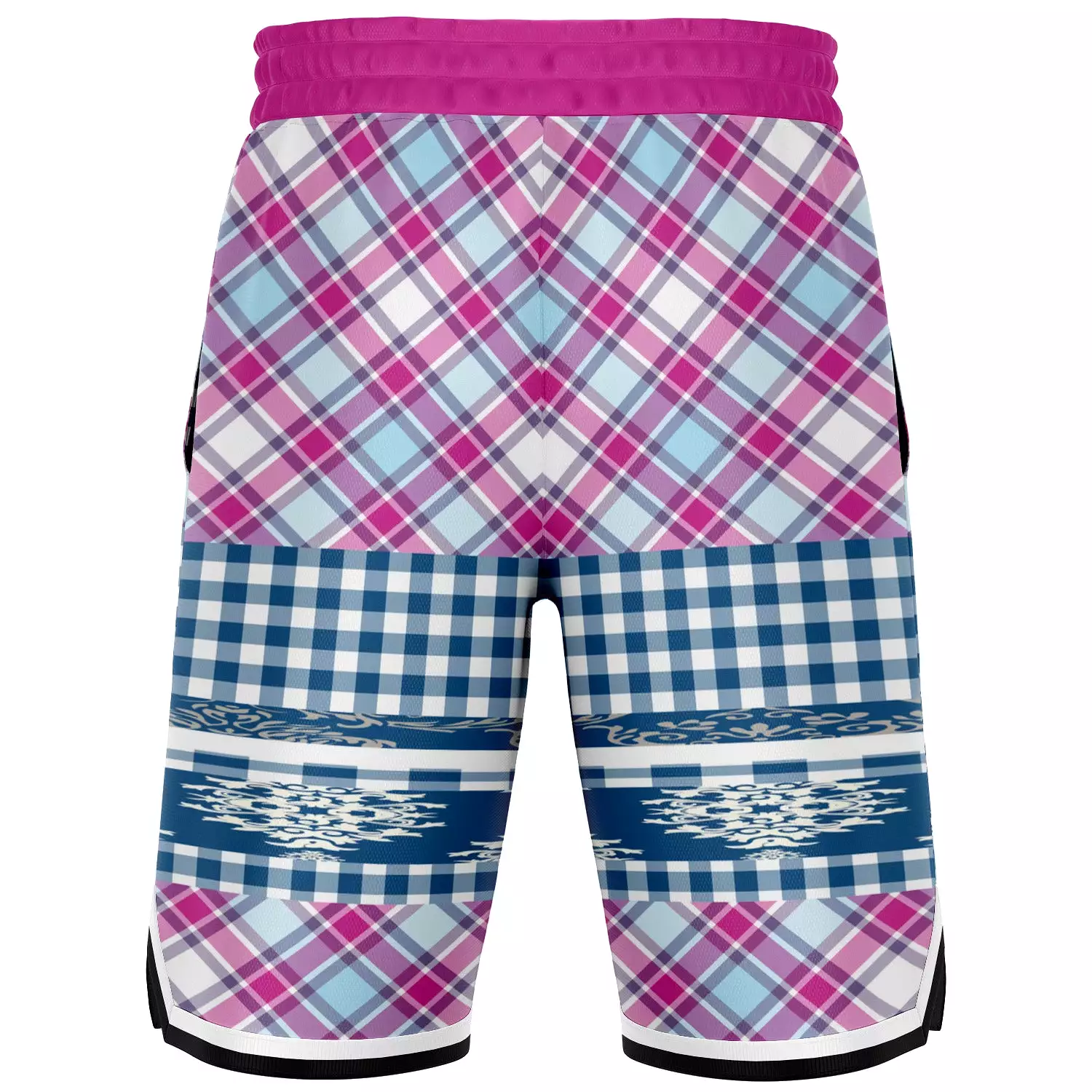 Purple Haze Plaid Basketball Shorts