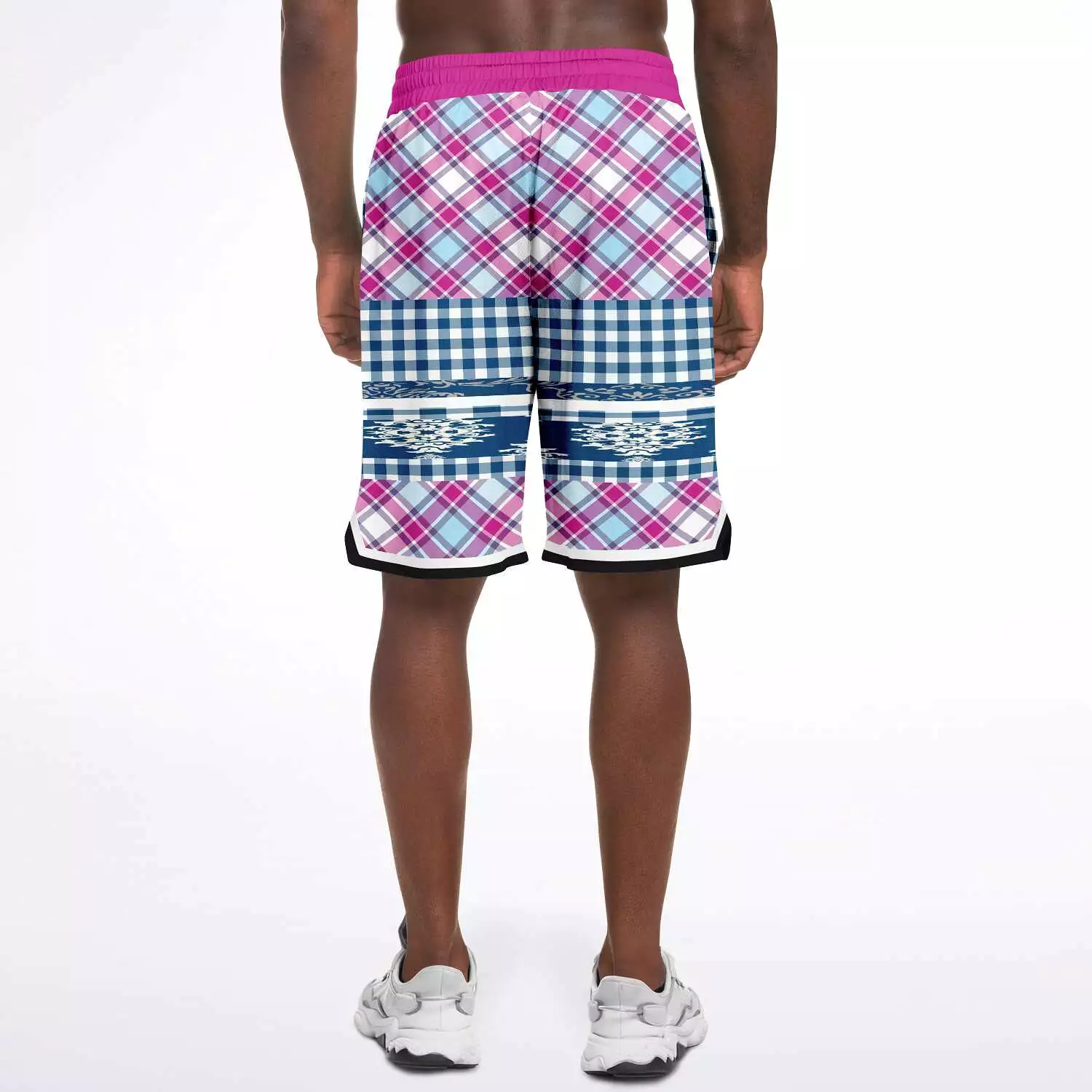 Purple Haze Plaid Basketball Shorts