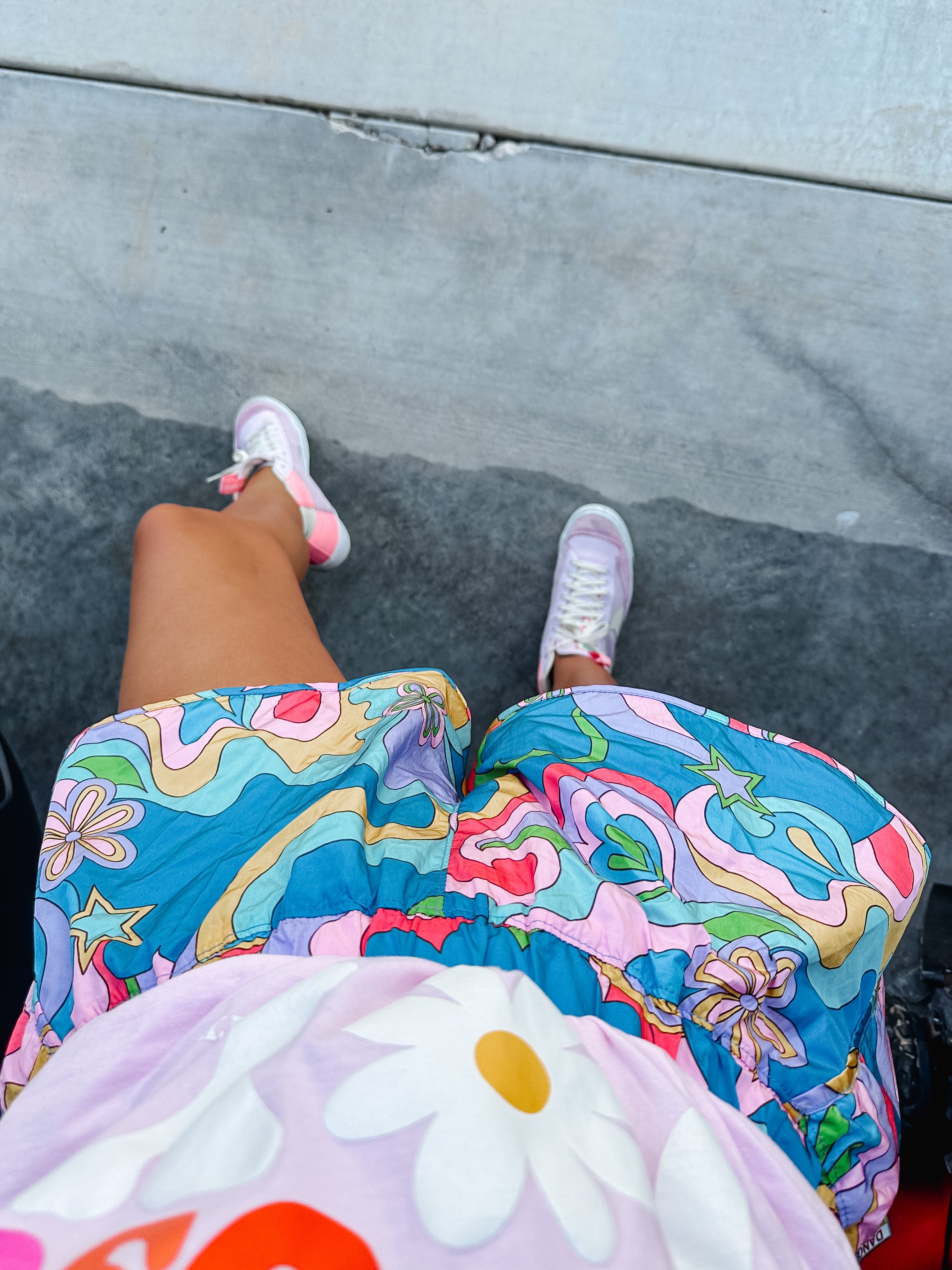 Rainbow Abstract Shorts