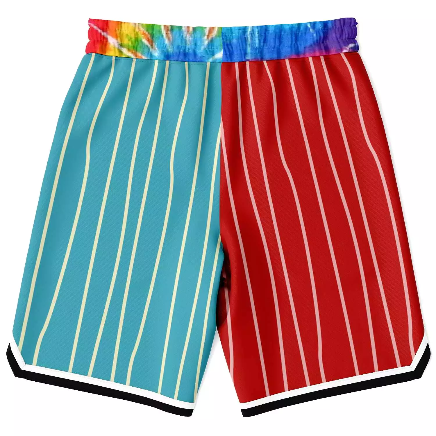 Rainbow Swirl Unisex Basketball Shorts