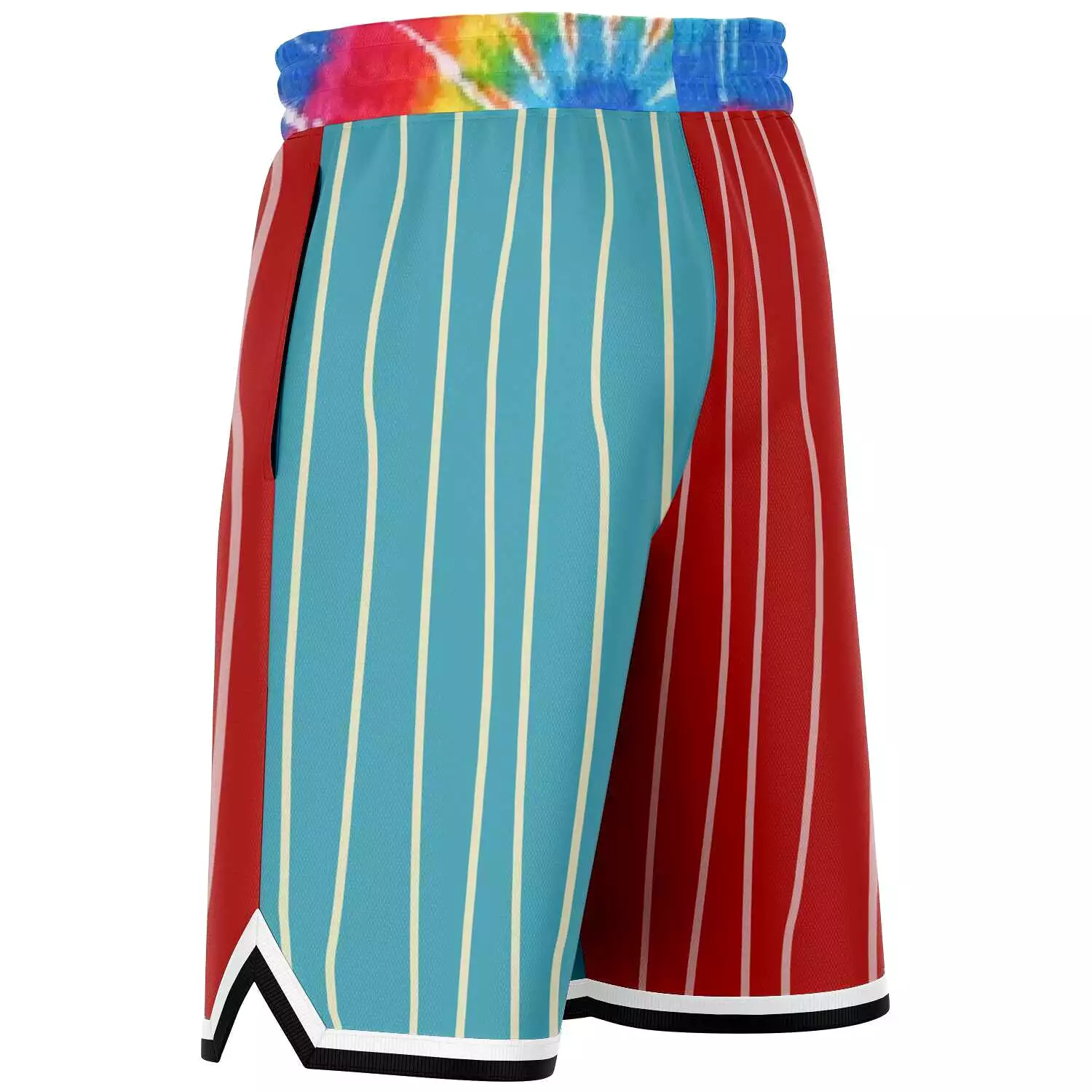 Rainbow Swirl Unisex Basketball Shorts