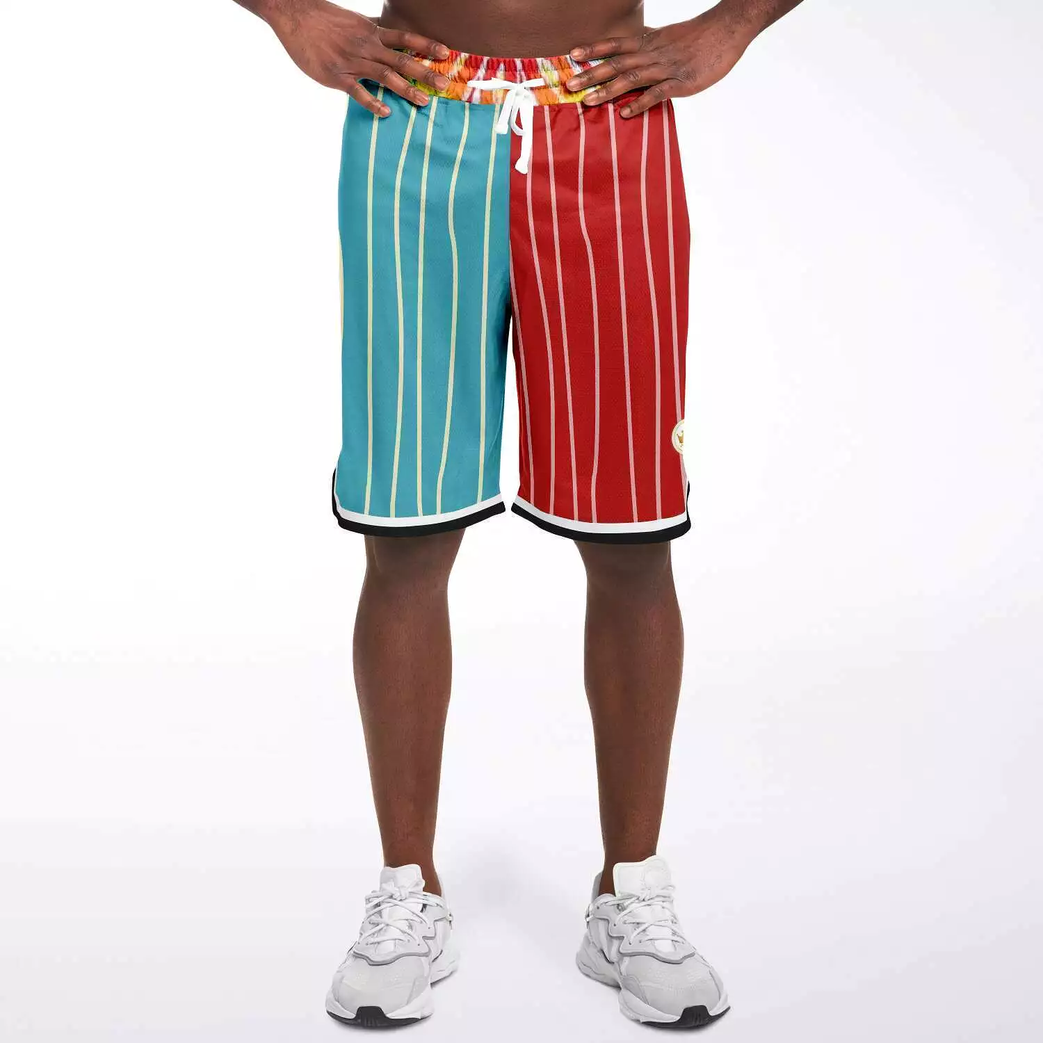 Rainbow Swirl Unisex Basketball Shorts