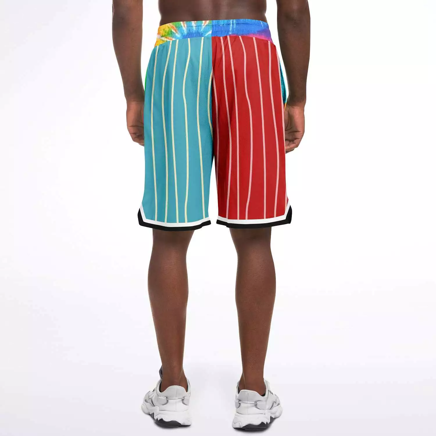 Rainbow Swirl Unisex Basketball Shorts