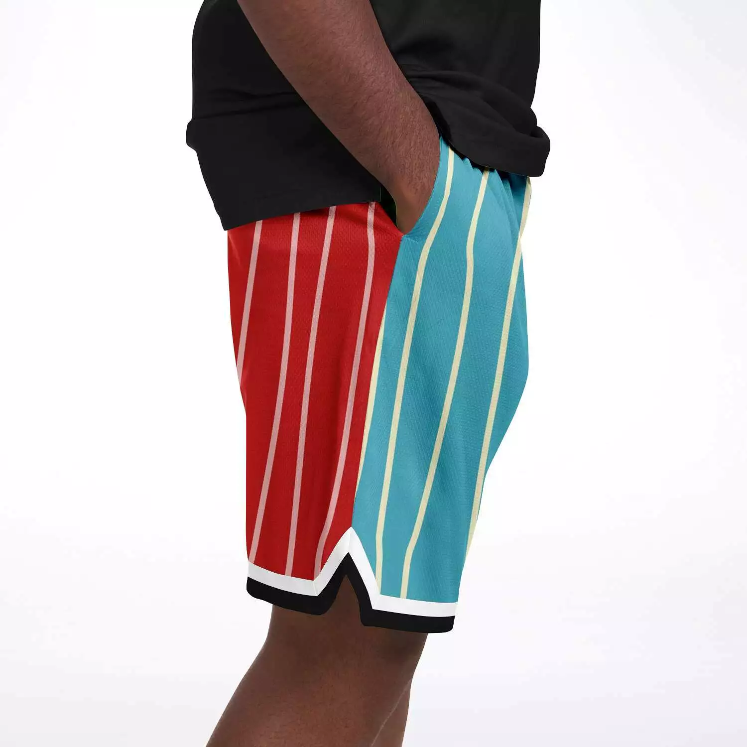 Rainbow Swirl Unisex Basketball Shorts