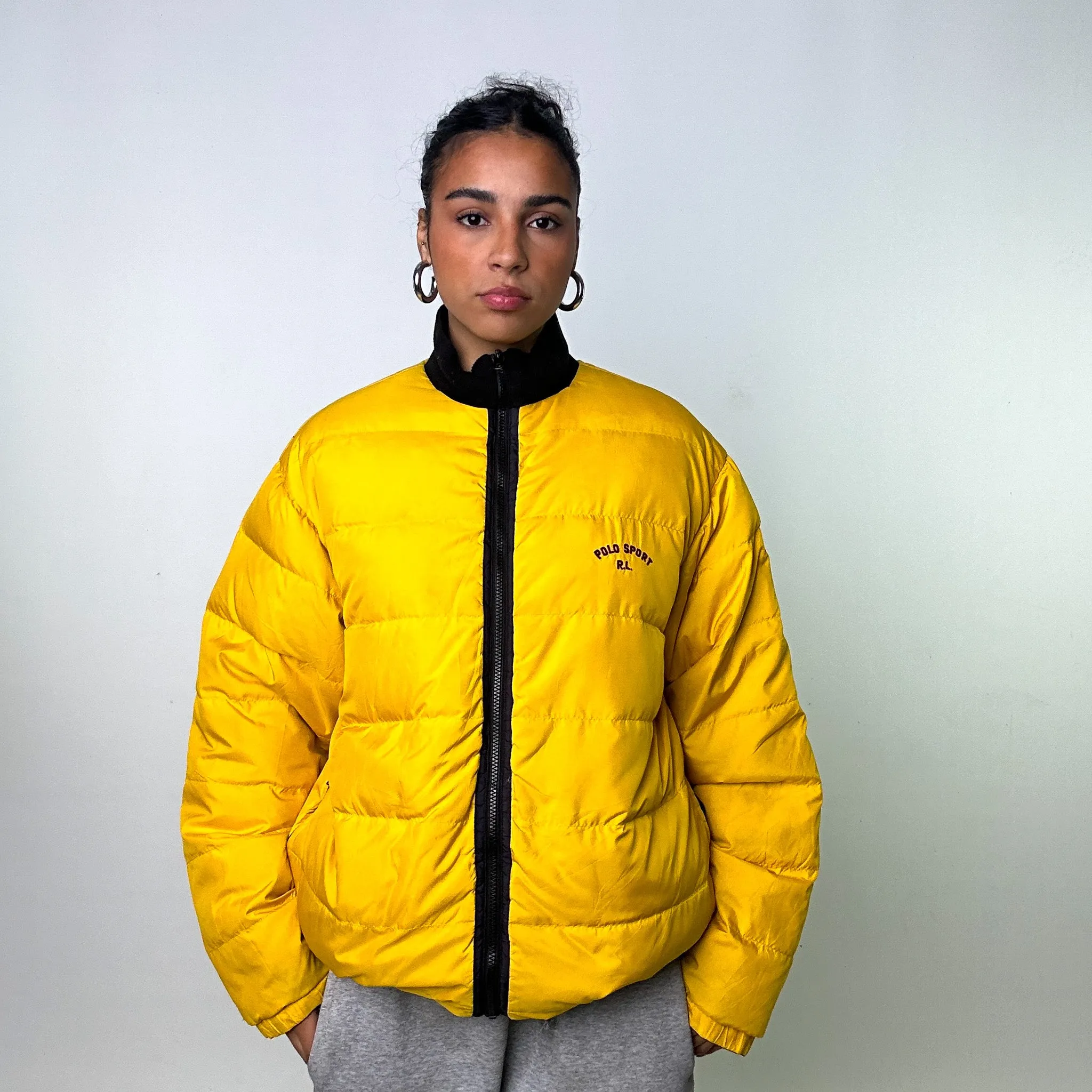 Rare 90s Reversible Polo Sport Ralph Lauren Puffer Jacket Coat (XL)