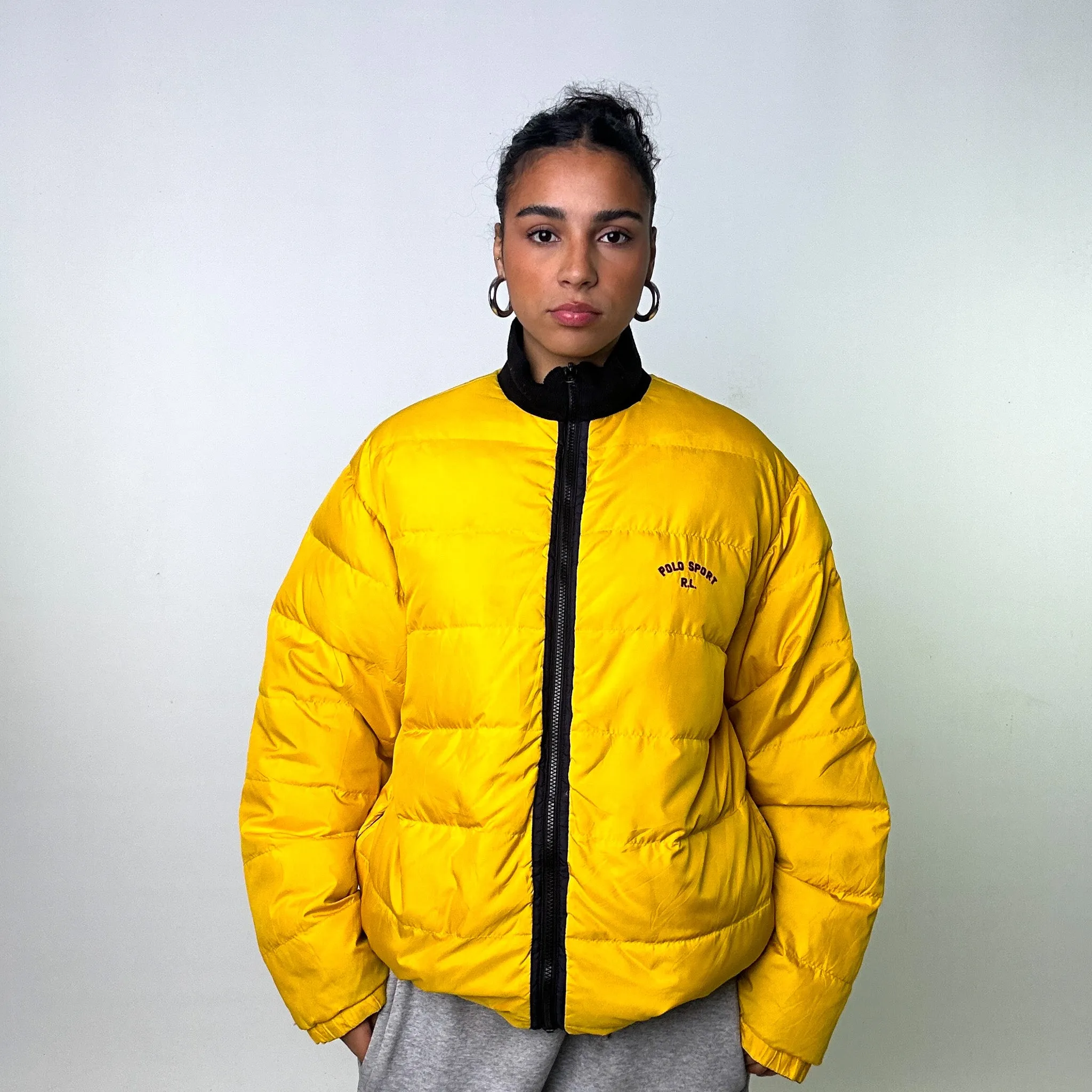 Rare 90s Reversible Polo Sport Ralph Lauren Puffer Jacket Coat (XL)