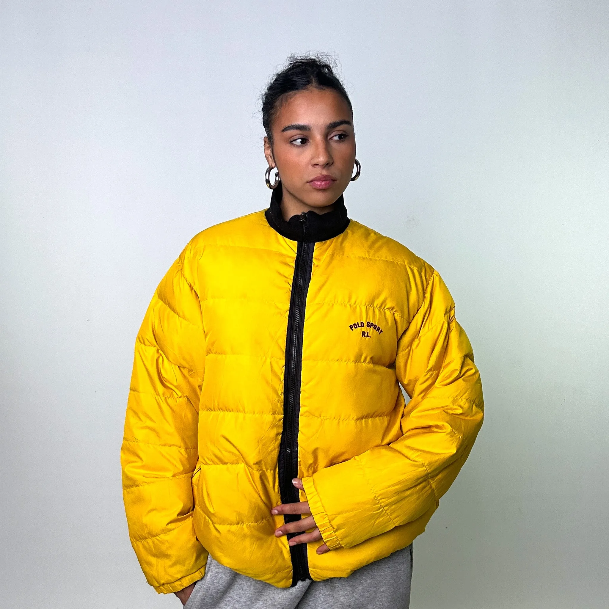 Rare 90s Reversible Polo Sport Ralph Lauren Puffer Jacket Coat (XL)