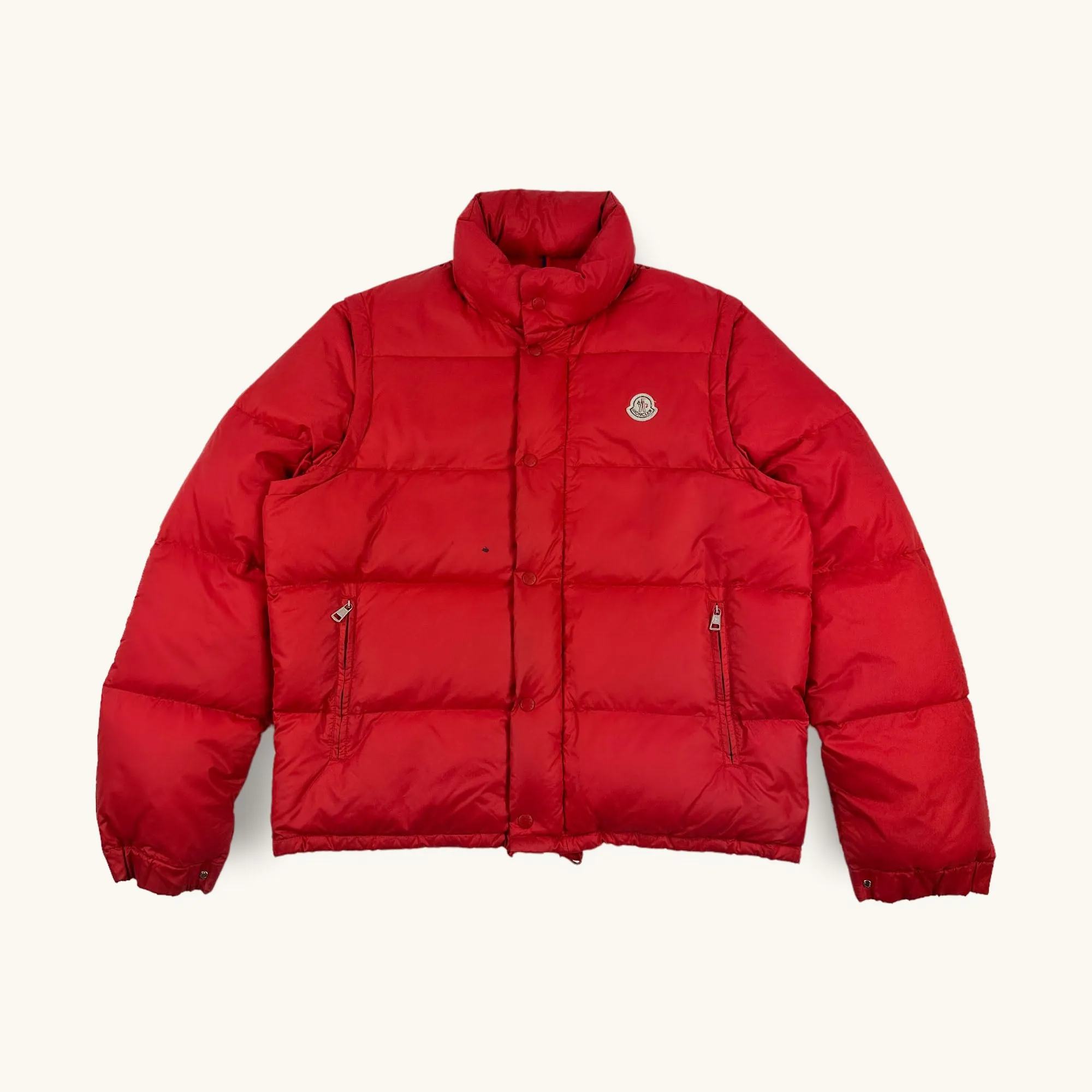 Red 90s Moncler Grenoble Puffer Jacket Coat (M/L)