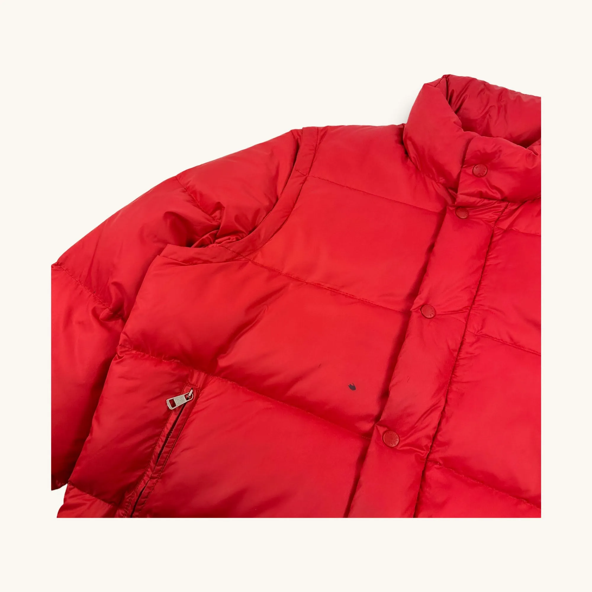 Red 90s Moncler Grenoble Puffer Jacket Coat (M/L)