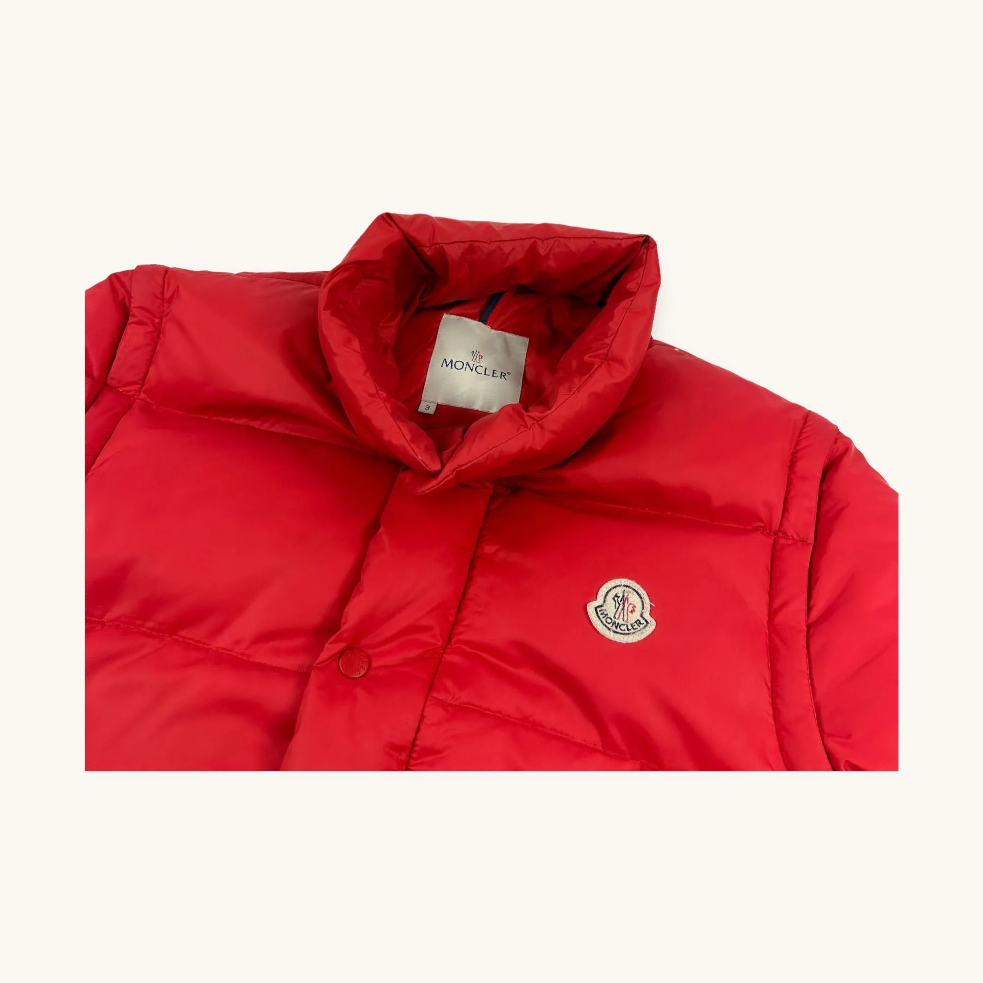 Red 90s Moncler Grenoble Puffer Jacket Coat (M/L)