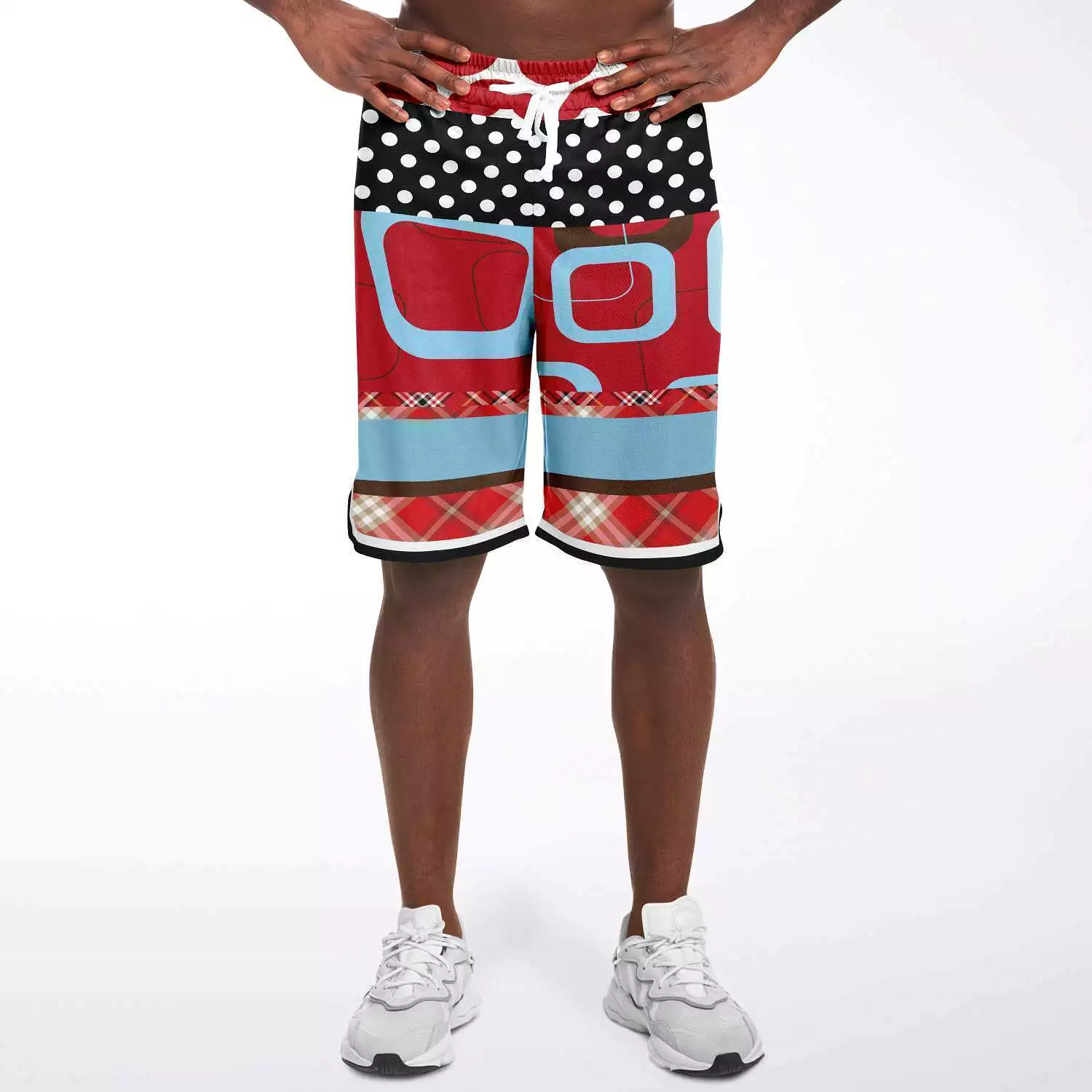 Red Pacific Palisades Basketball Shorts