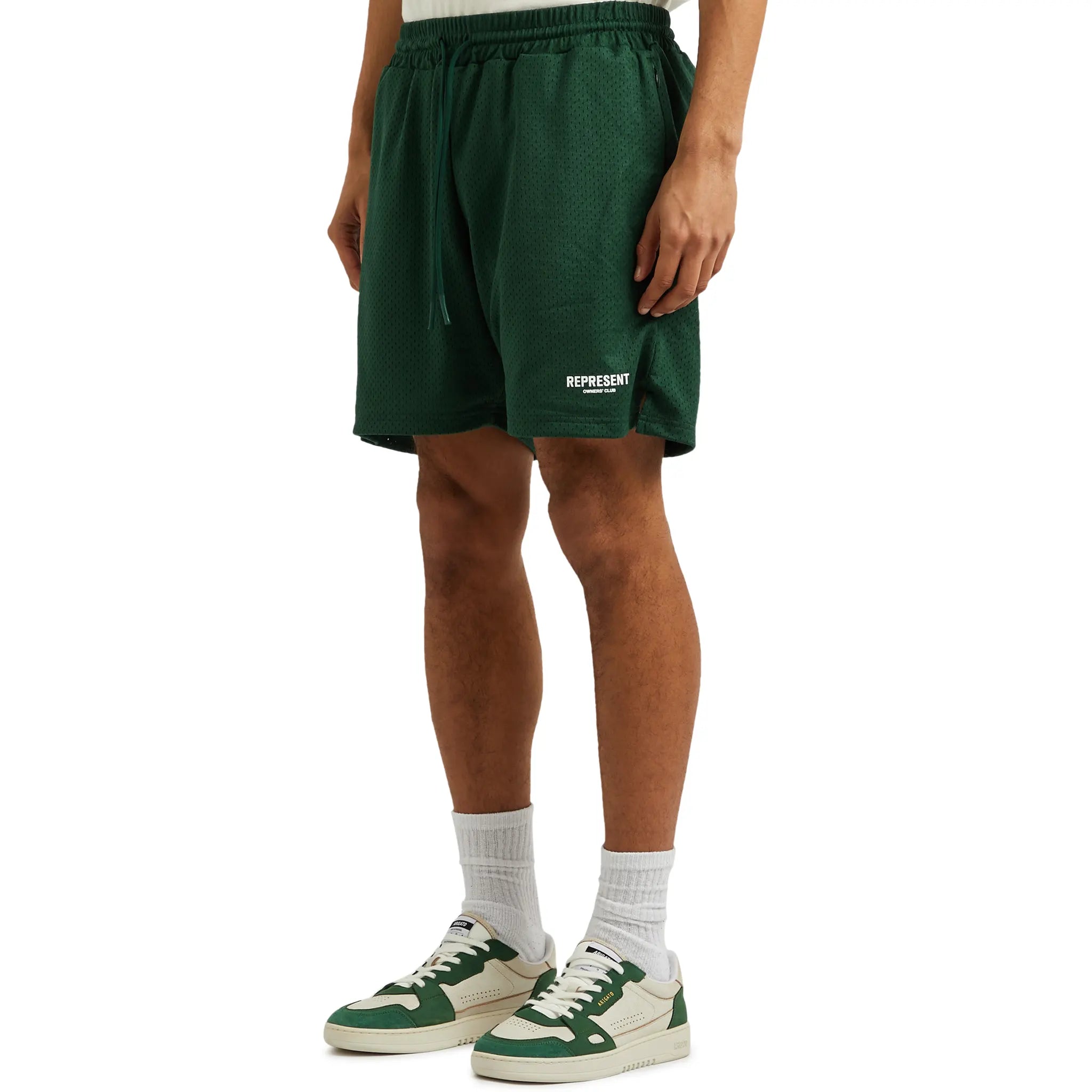 Represent Owners Club Mesh Racing Green Shorts