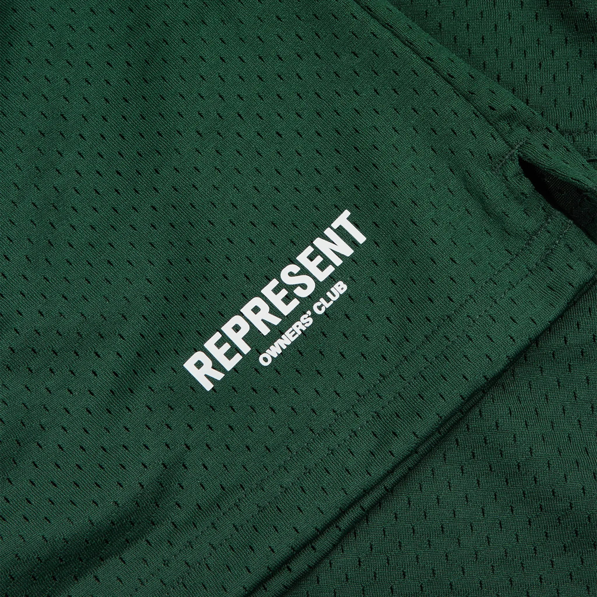 Represent Owners Club Mesh Racing Green Shorts