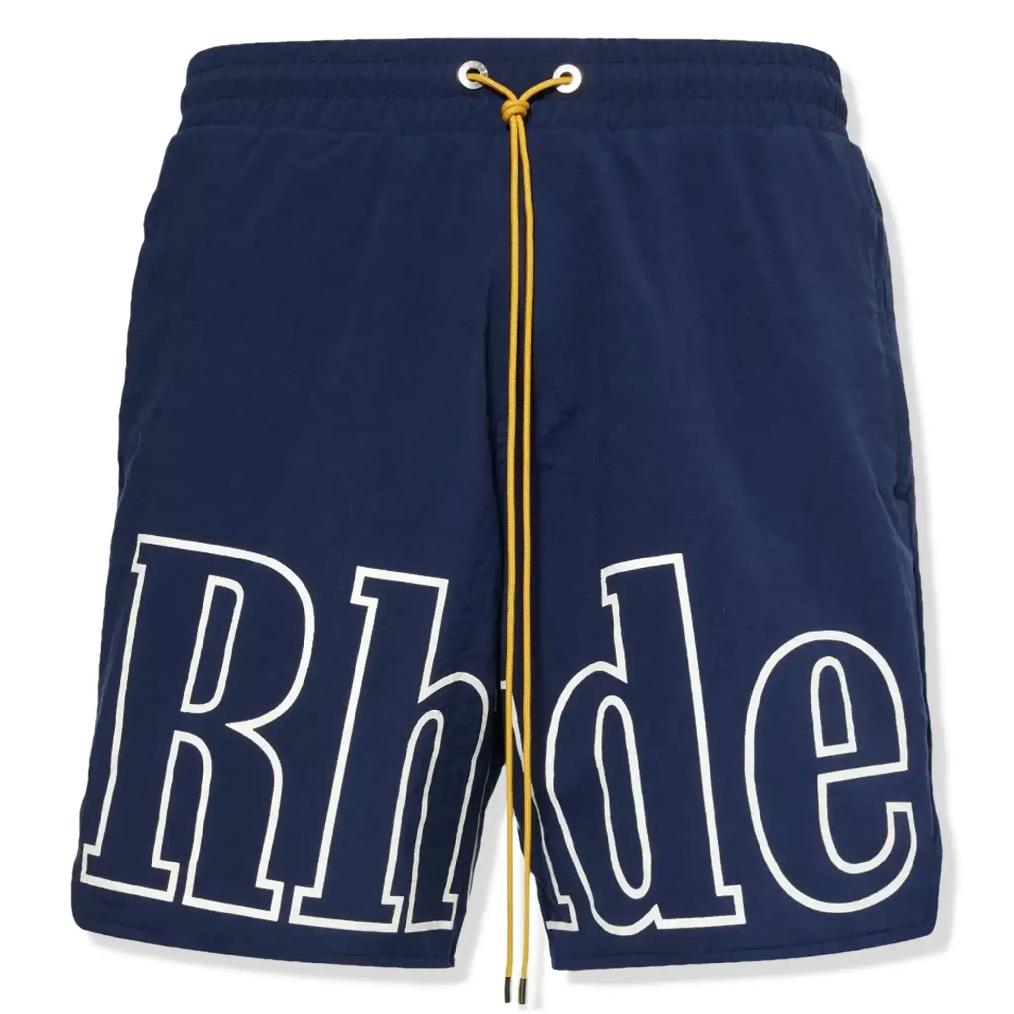 Rhude Logo Navy Blue Swim Shorts