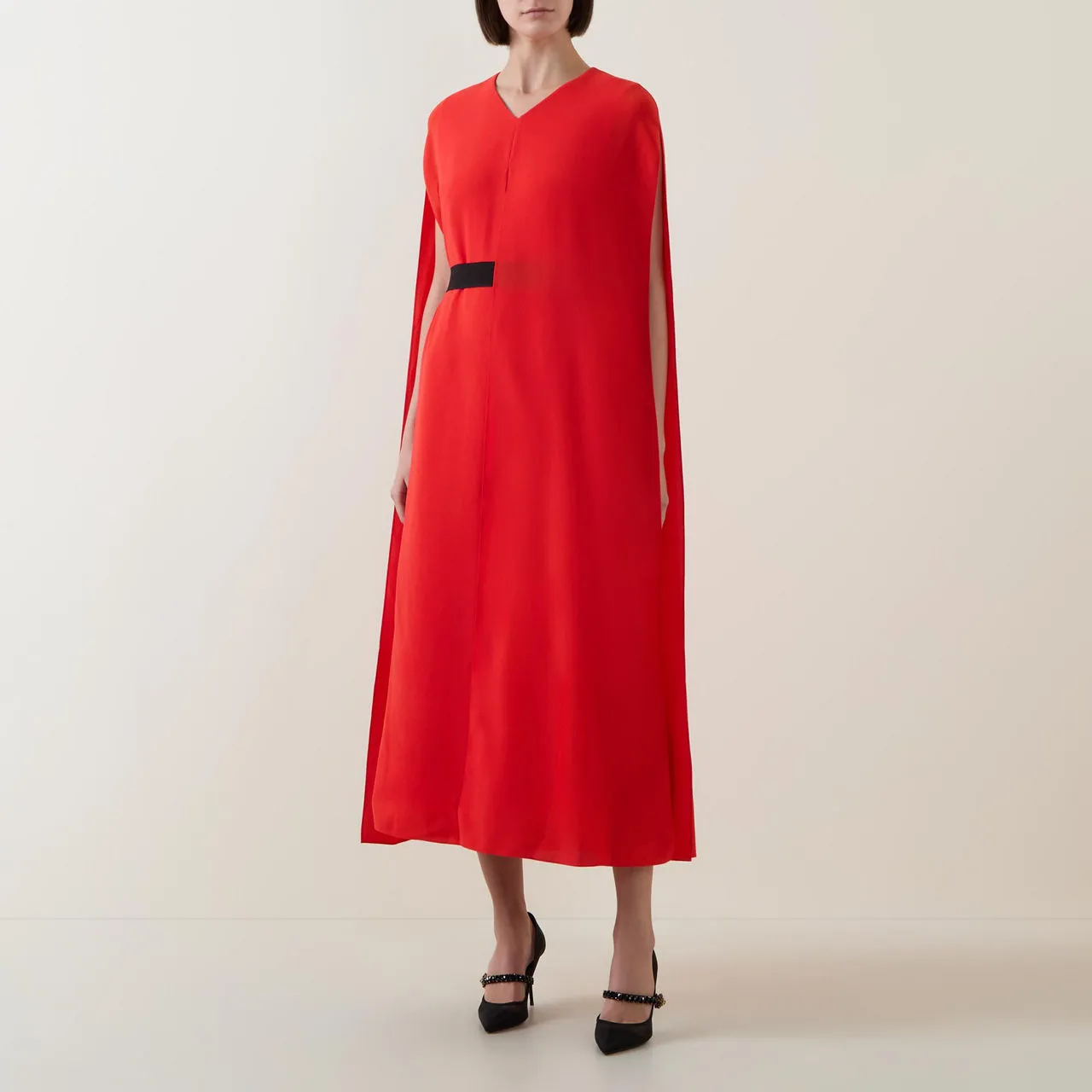 ROKSANDA Fyera Cape Dress - Red