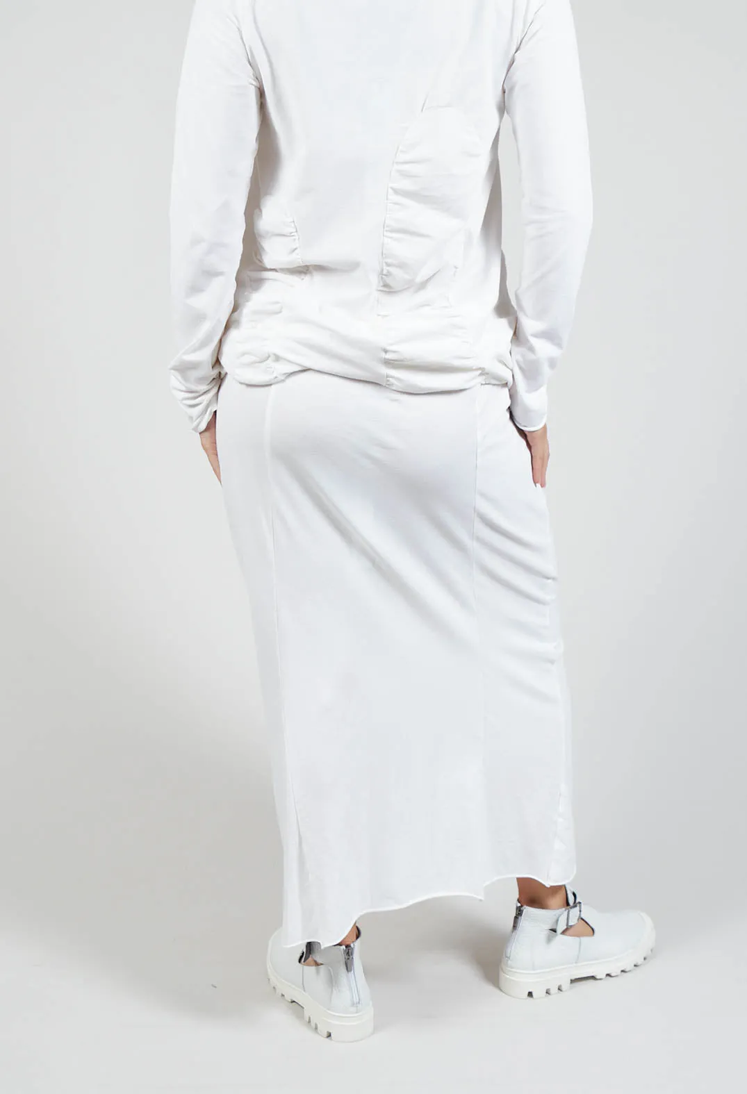 Ruched Skirt in Starwhite