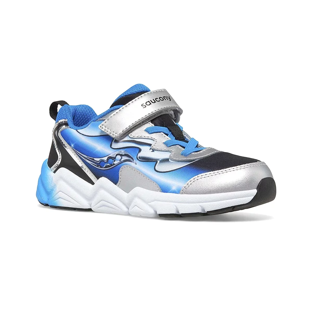 Saucony PS (Pre School) Flash Black/Blue/Chrome