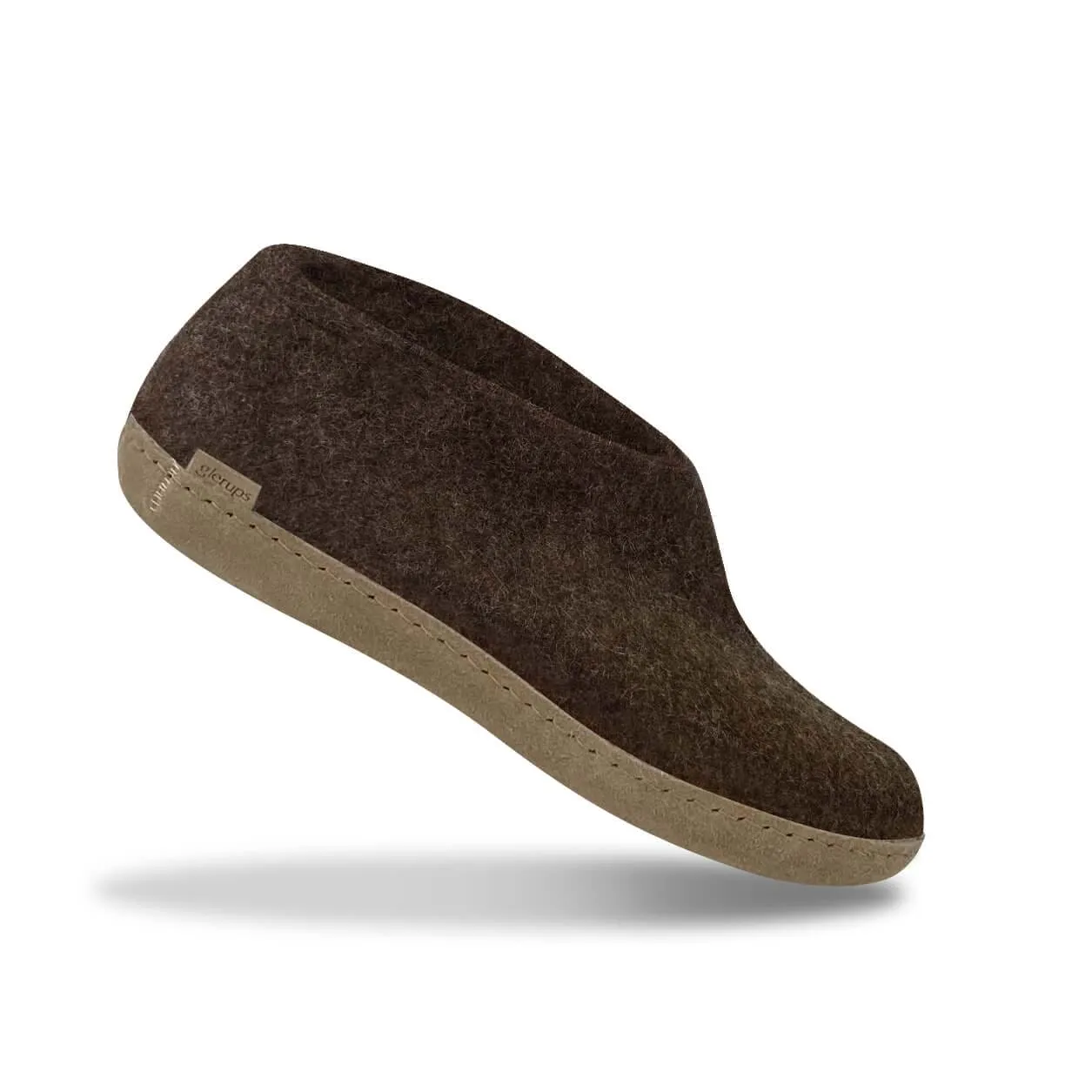 Shoe with leather sole - Nature brown