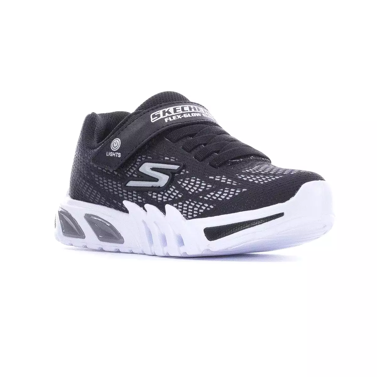 Skechers Toddler's Flex-Glow Elite Black/Silver