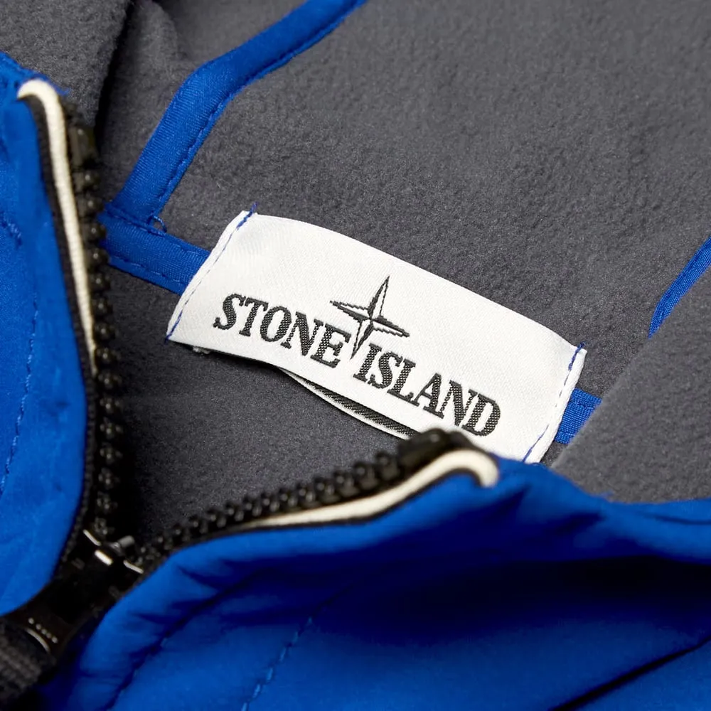 Stone Island Soft Shell-R Zipped Hooded JacketRoyal