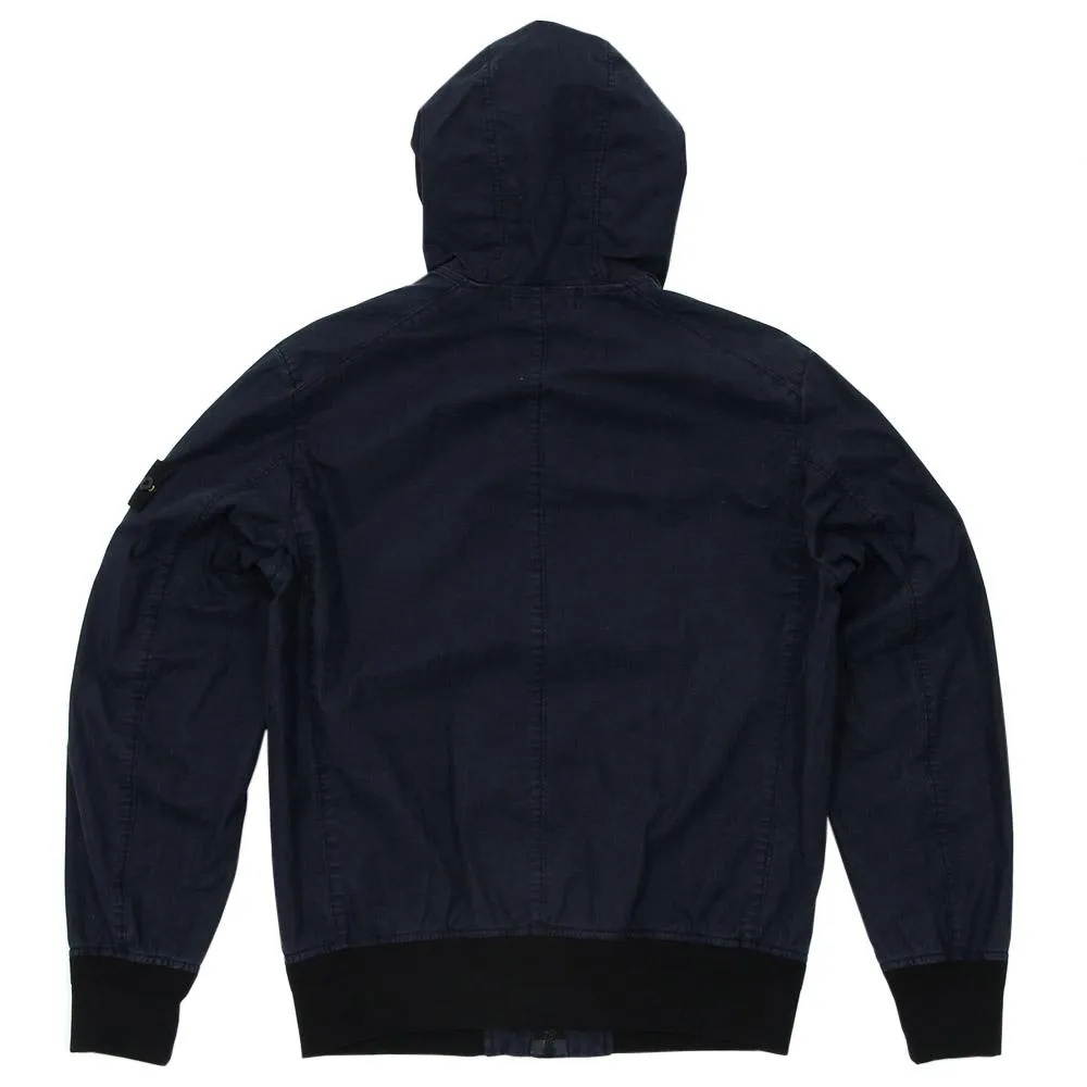 Stone Island Tela Stella Hooded JacketBlue