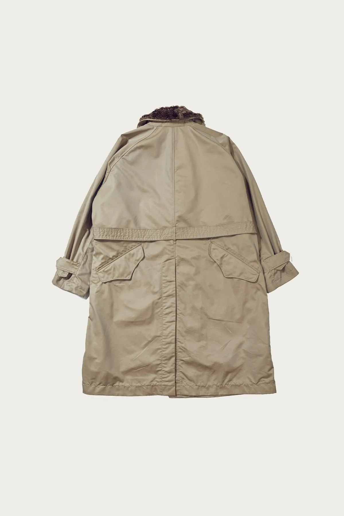 Storm Coat - Khaki Nylon 3 Layer Cloth