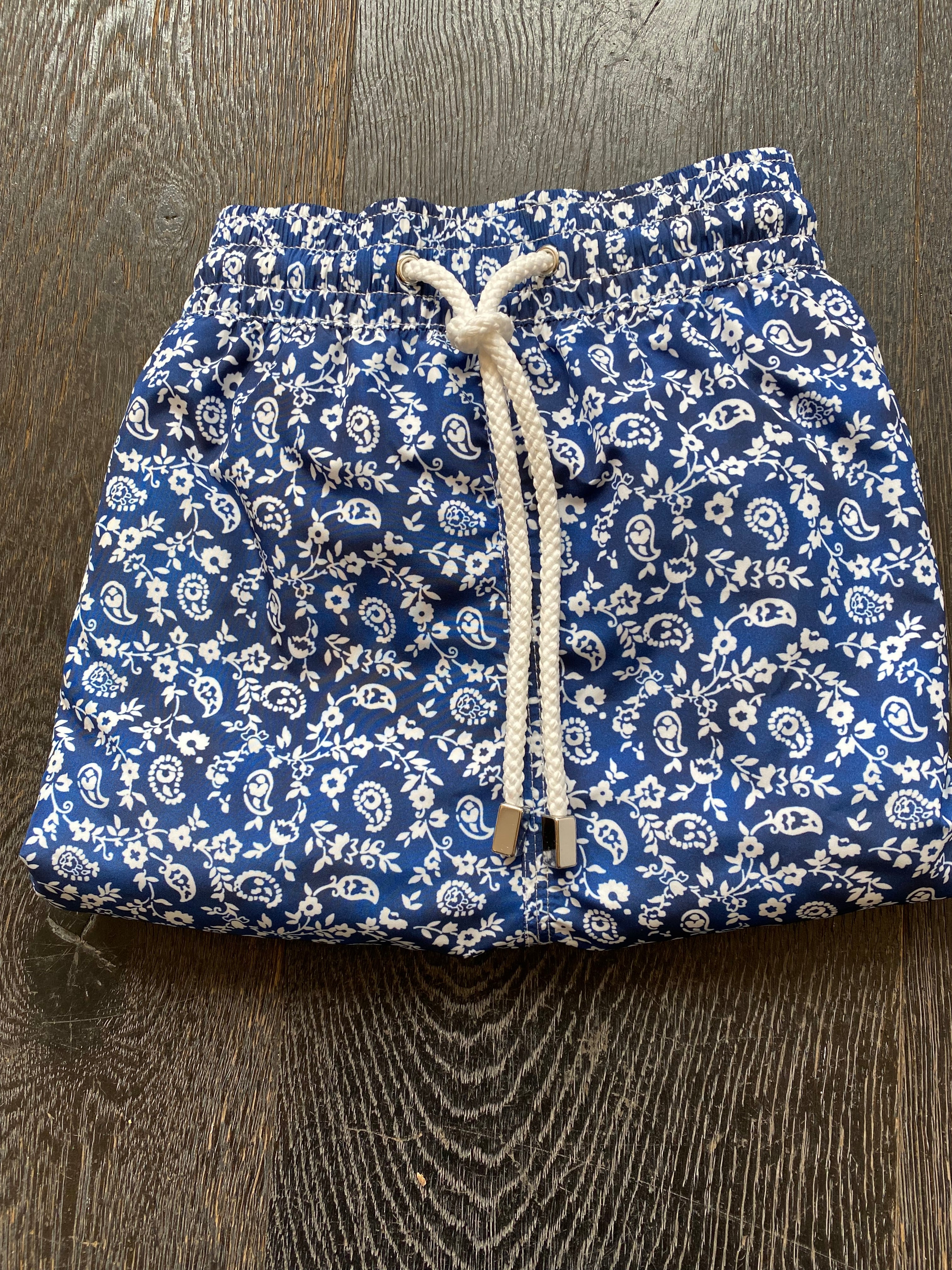 SWIM SHORTS INDIGO PAISLEY