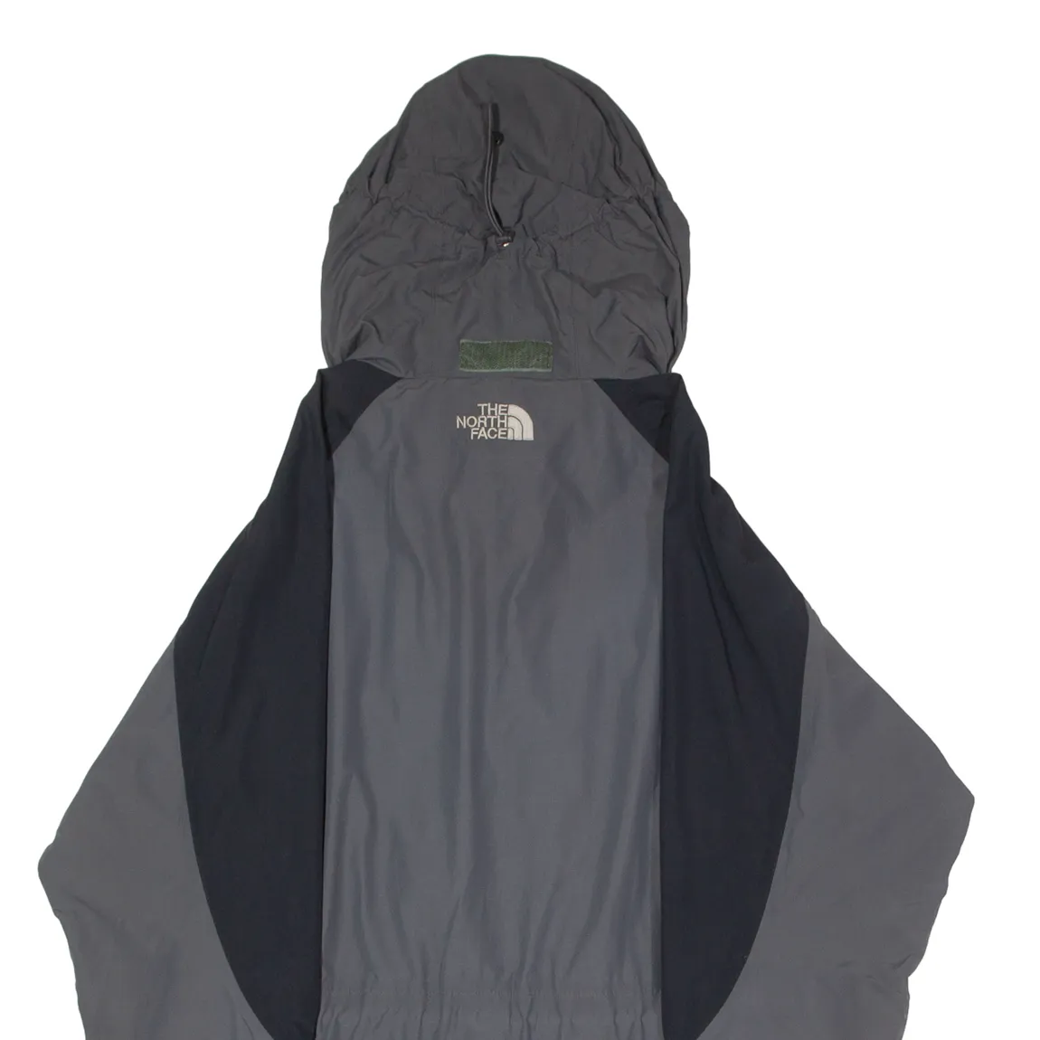 THE NORTH FACE Mens Coat Grey Nylon Hooded Colourblock XL