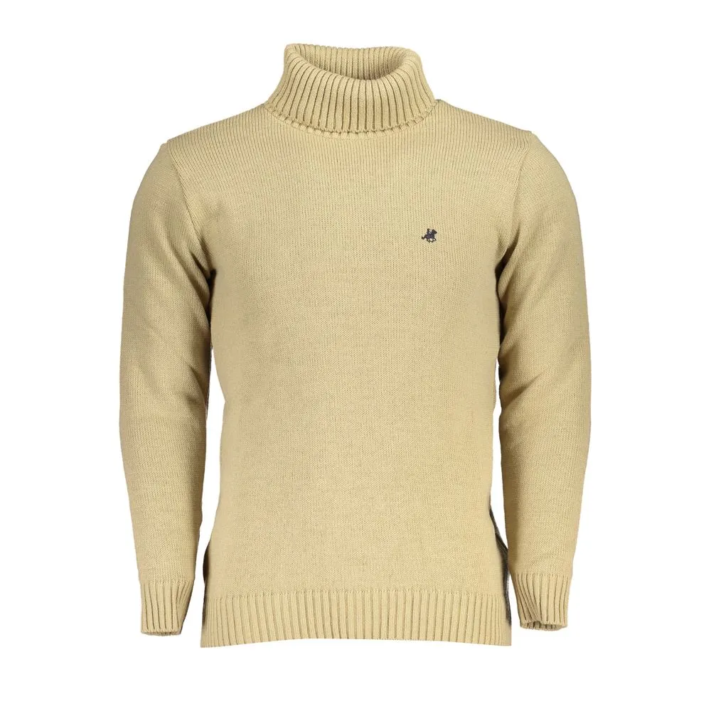 U.S. Grand Polo Chic Turtleneck Sweater with Embroidered Detail