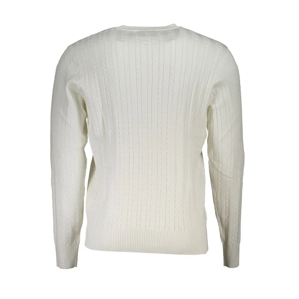 U.S. Grand Polo Elegant Crew Neck Sweater with Contrast Details