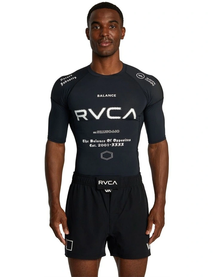 VA Sport Short Sleeve Rashguard in Black