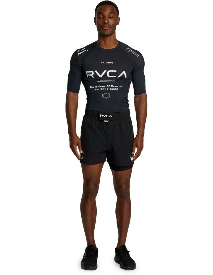 VA Sport Short Sleeve Rashguard in Black