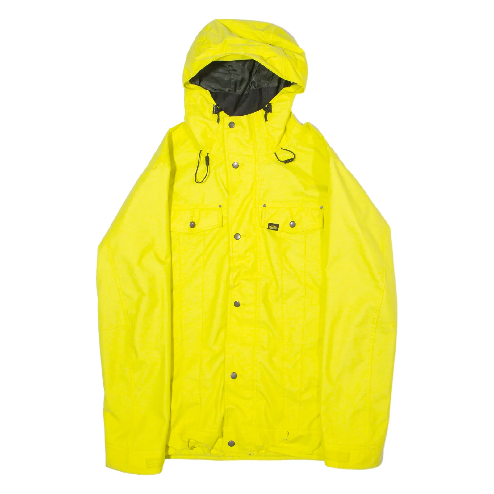 VANS Mens Ski Coat Yellow Hooded M