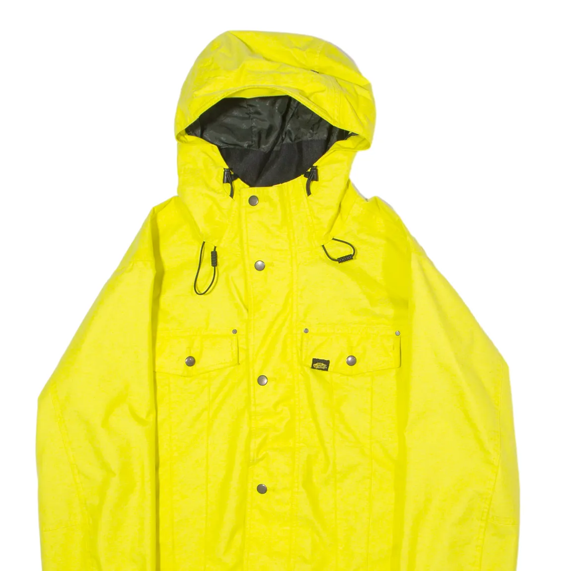 VANS Mens Ski Coat Yellow Hooded M