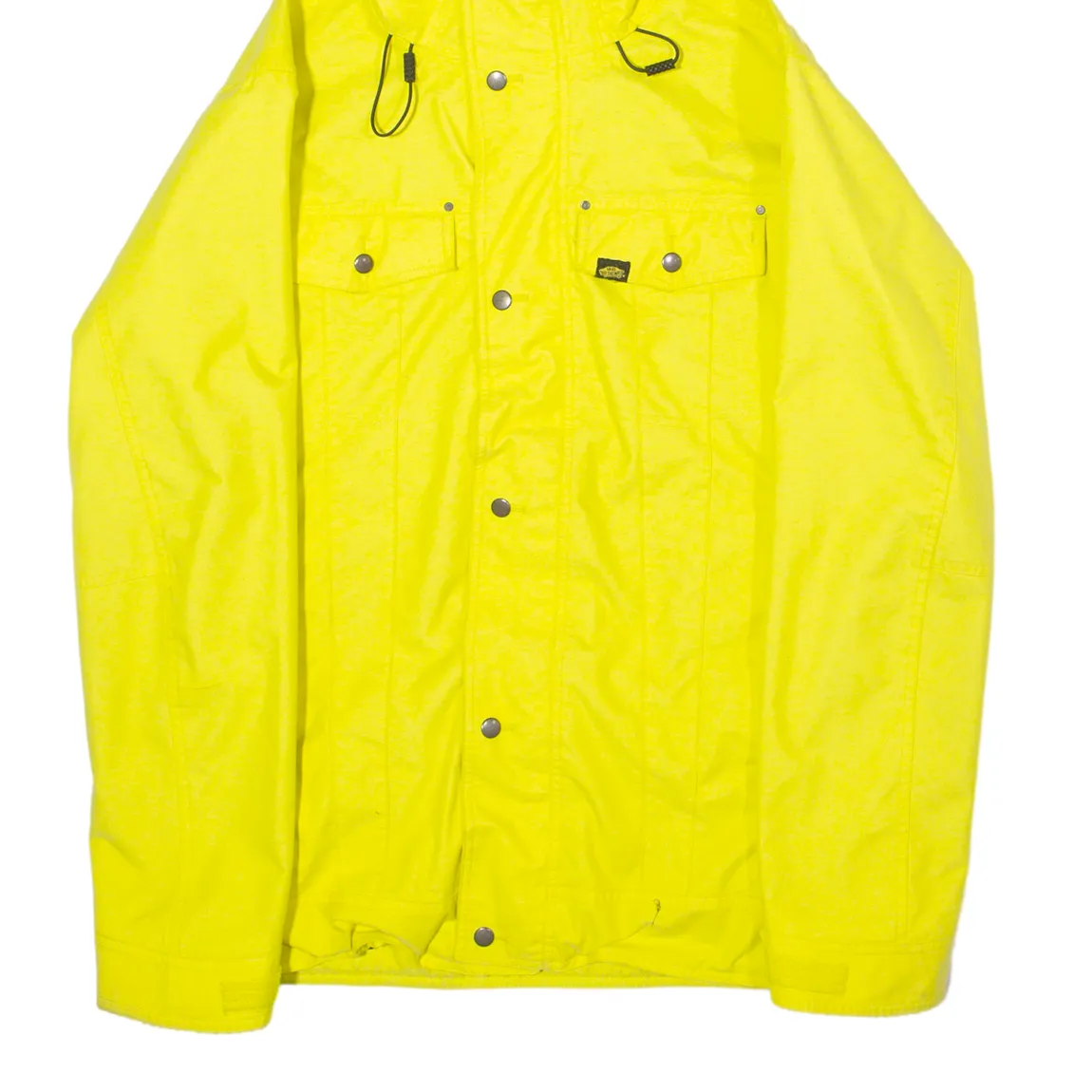 VANS Mens Ski Coat Yellow Hooded M