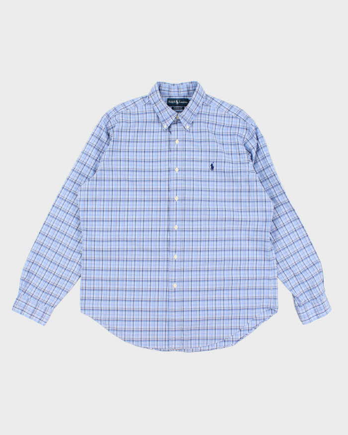 Vintage 90s Ralph Lauren Blue Check Shirt - L