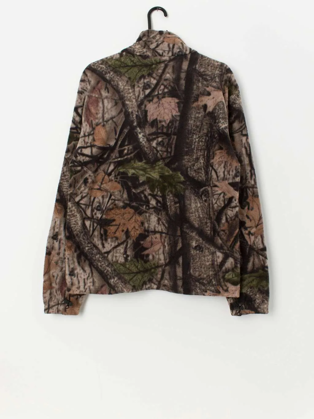 Vintage hunters camo fleece jacket with large pockets – Small / Medium