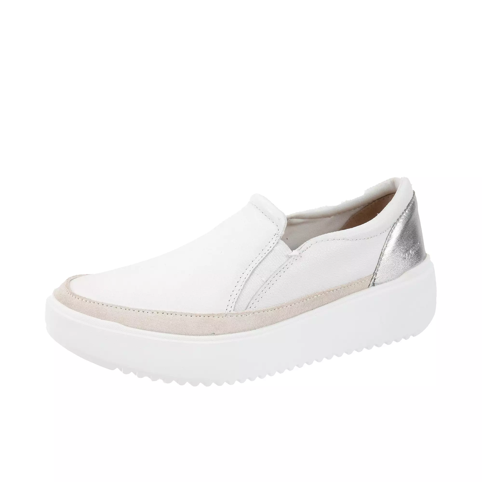 Vionic Womens Kearny Platform Slip On Sneaker White