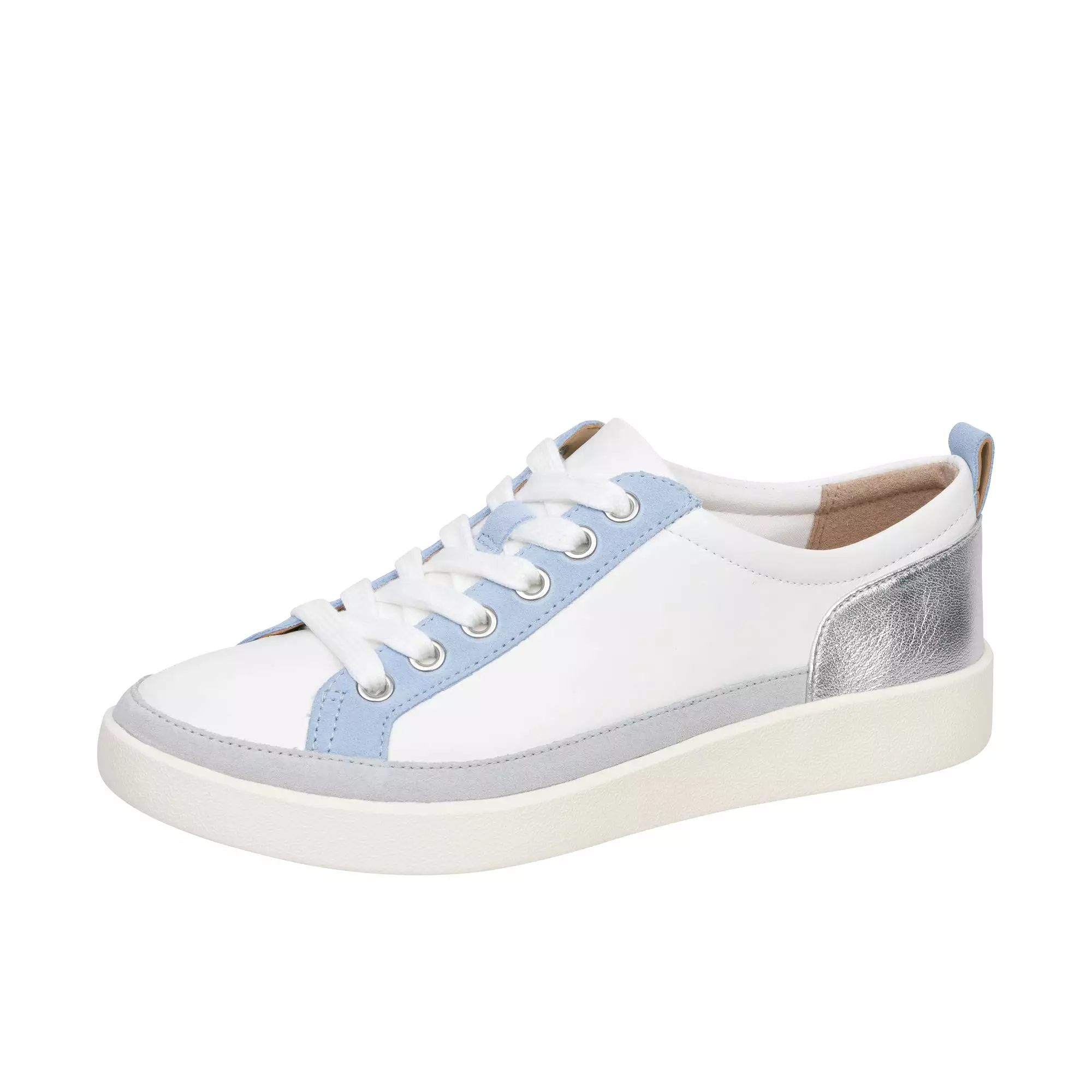 Vionic Womens Winny Sneaker White Silver