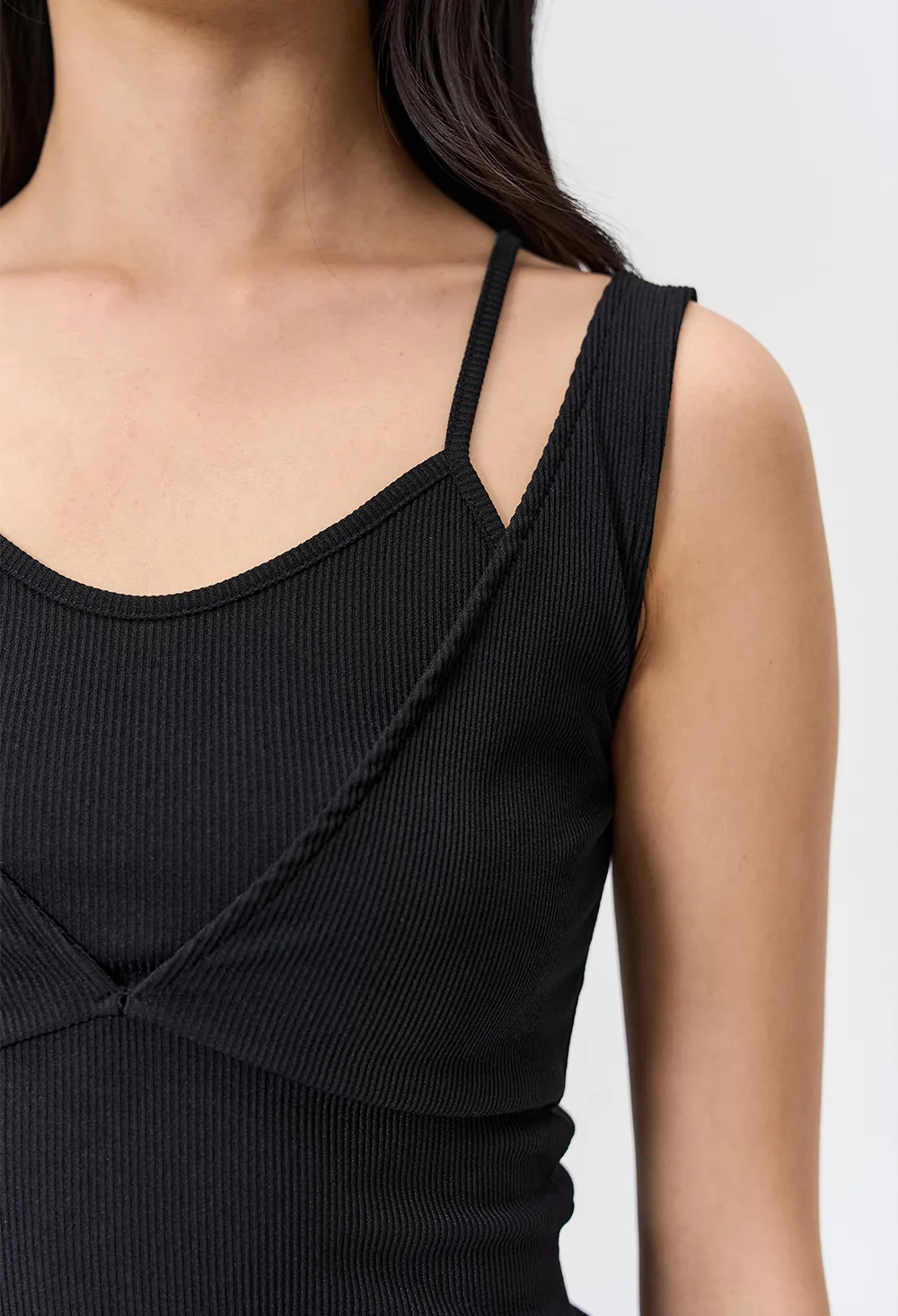 WOOALONG  |Blended Fabrics Sleeveless Street Style Plain Logo